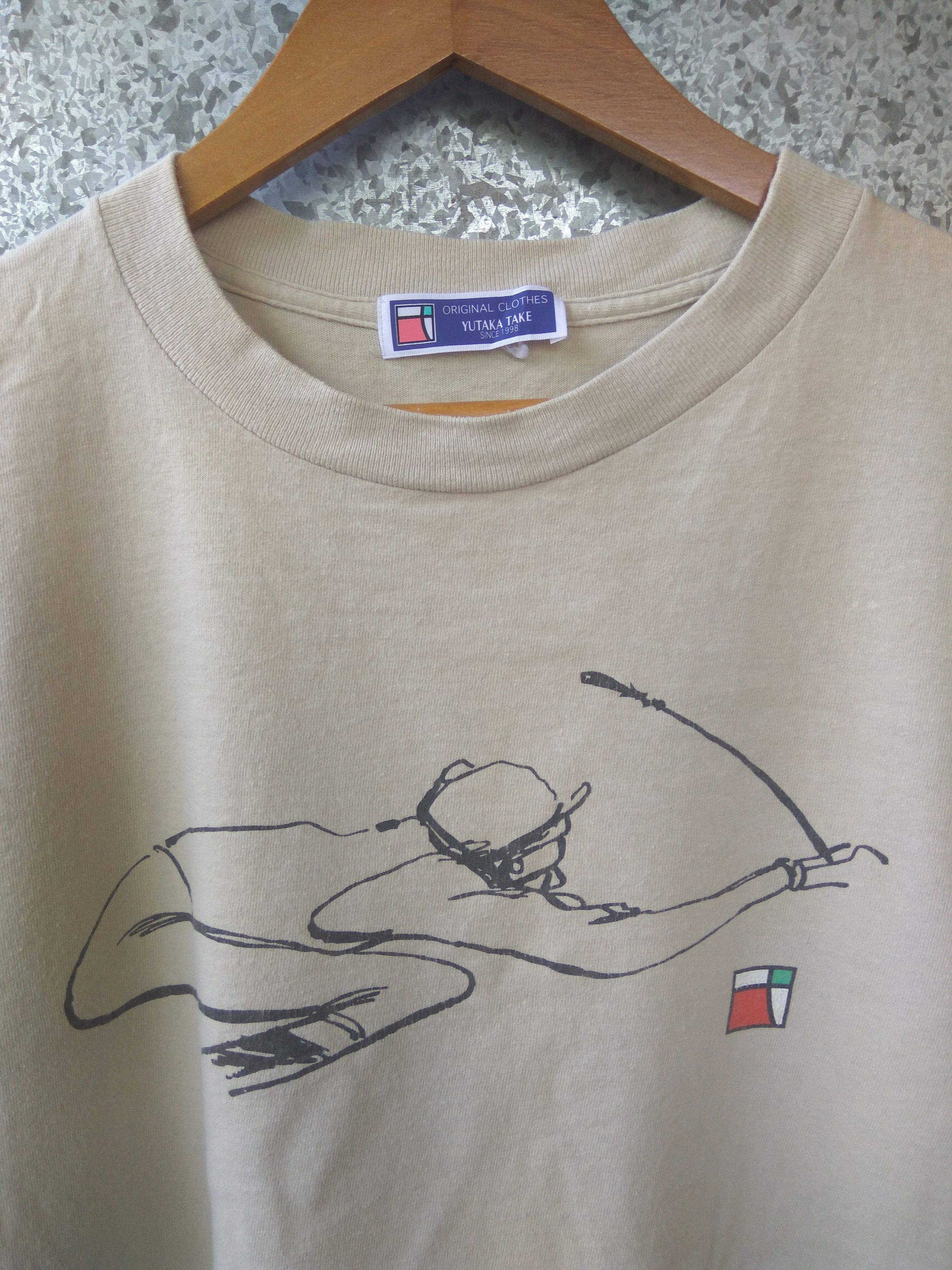 Japanese Brand 🔥 Vtg Japanese Brand Yutaka Take t shirt nice Art design Size US L / EU 52-54 / 3 - 2 Thumbnail