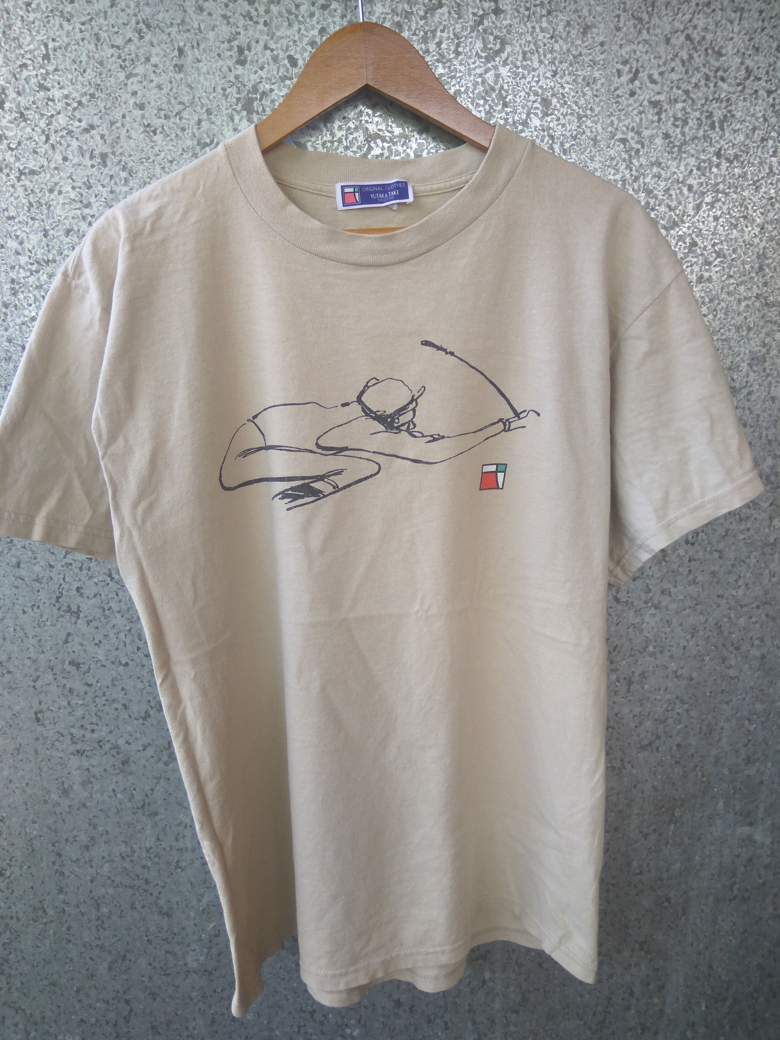 Japanese Brand 🔥 Vtg Japanese Brand Yutaka Take t shirt nice Art design Size US L / EU 52-54 / 3 - 1 Thumbnail