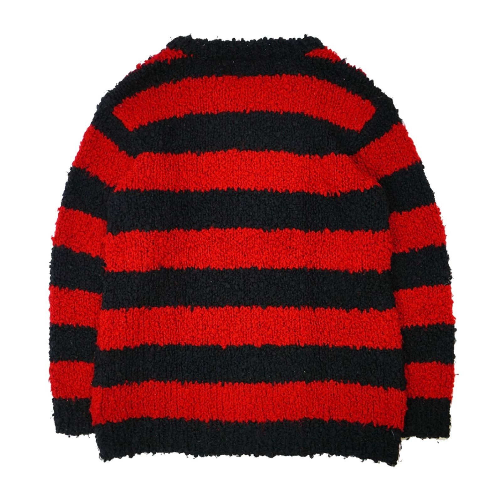 Number (N)ine '03 Striped Grunge Knit Sweater Size US M / EU 48-50 / 2 - 2 Thumbnail