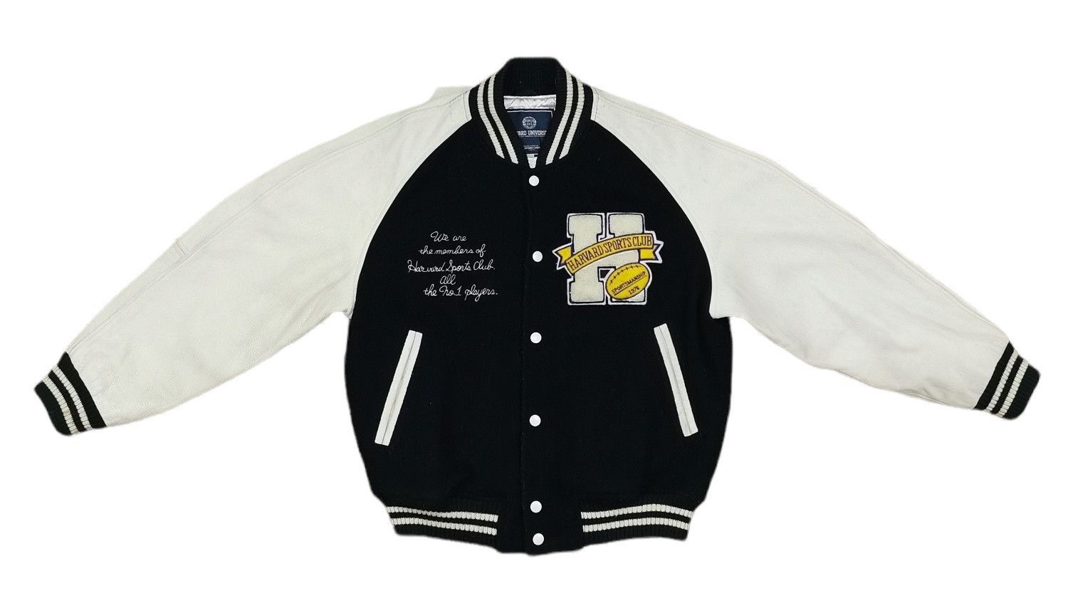 Vintage Vintage Harvard Sports Club Leather Wool Varsity Jacket Size US M / EU 48-50 / 2 - 3 Thumbnail