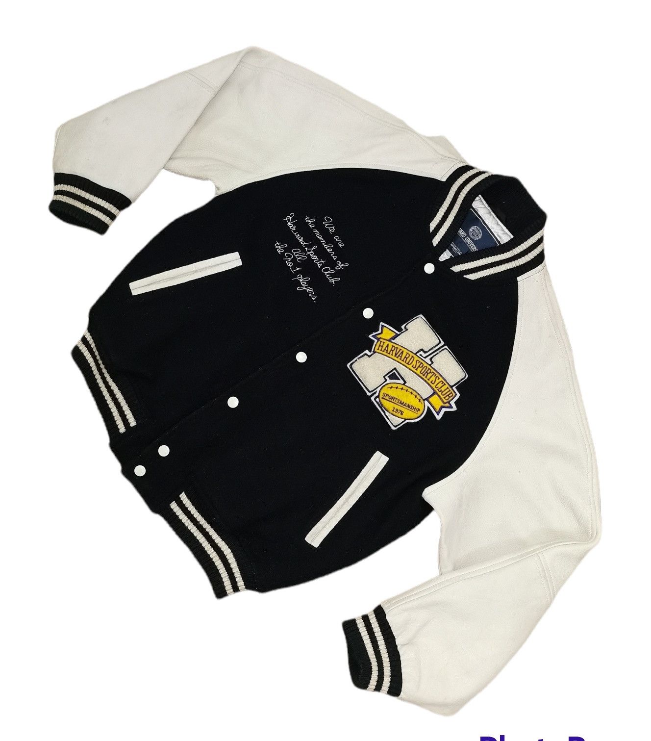 Vintage Vintage Harvard Sports Club Leather Wool Varsity Jacket Size US M / EU 48-50 / 2 - 6 Thumbnail