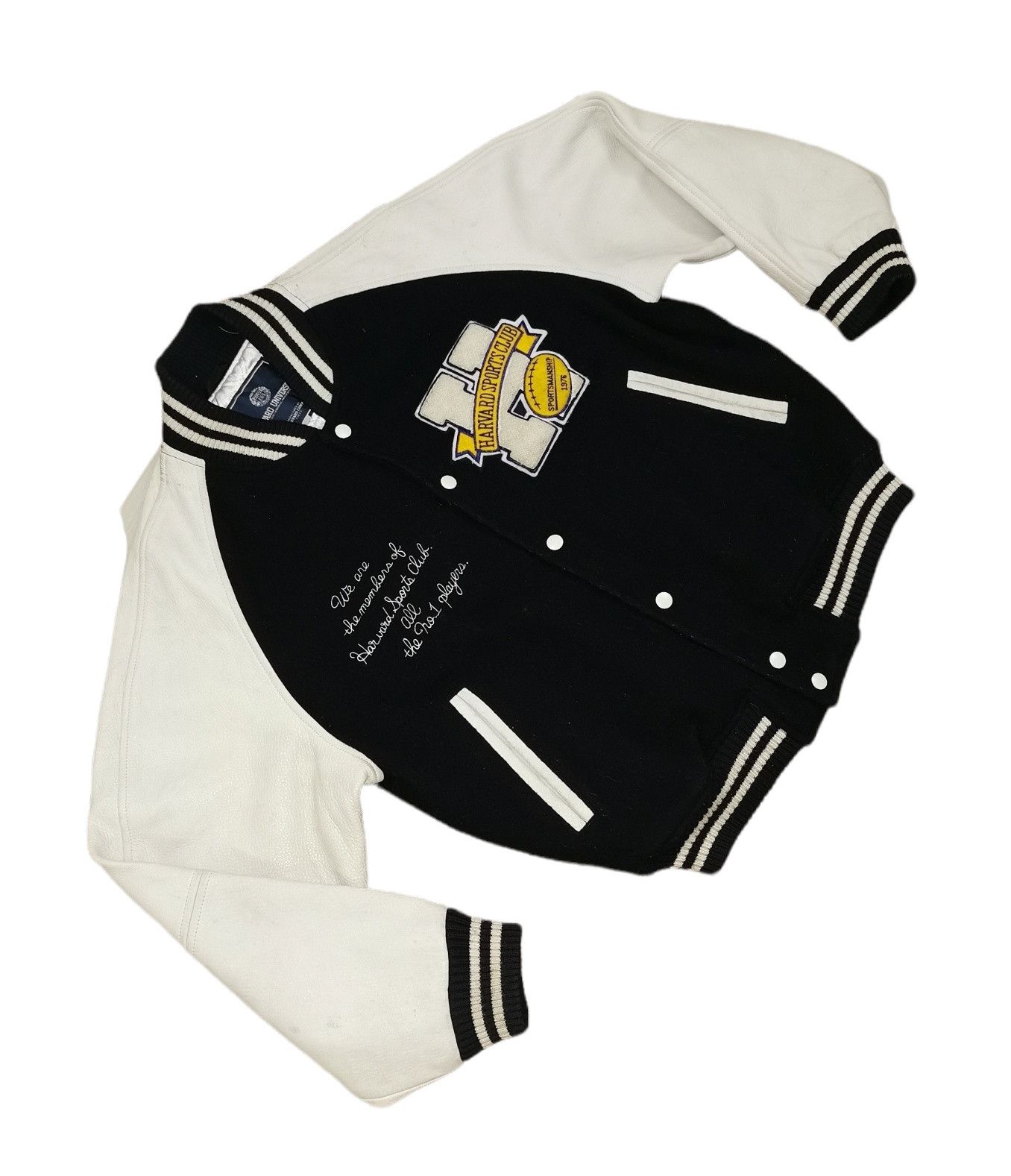 Vintage Vintage Harvard Sports Club Leather Wool Varsity Jacket Size US M / EU 48-50 / 2 - 5 Thumbnail