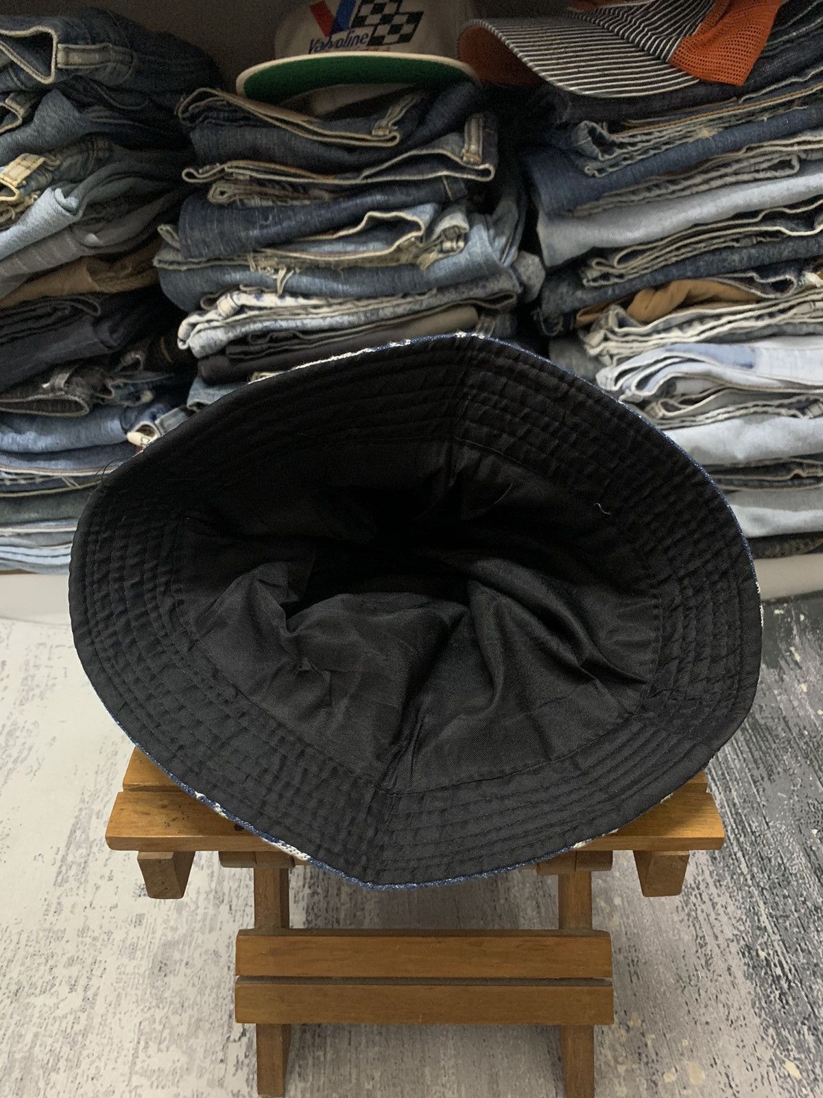 Japanese Brand Japanese Brand Musical Note Embroidery Denim Bucket Hat Size ONE SIZE - 6 Thumbnail