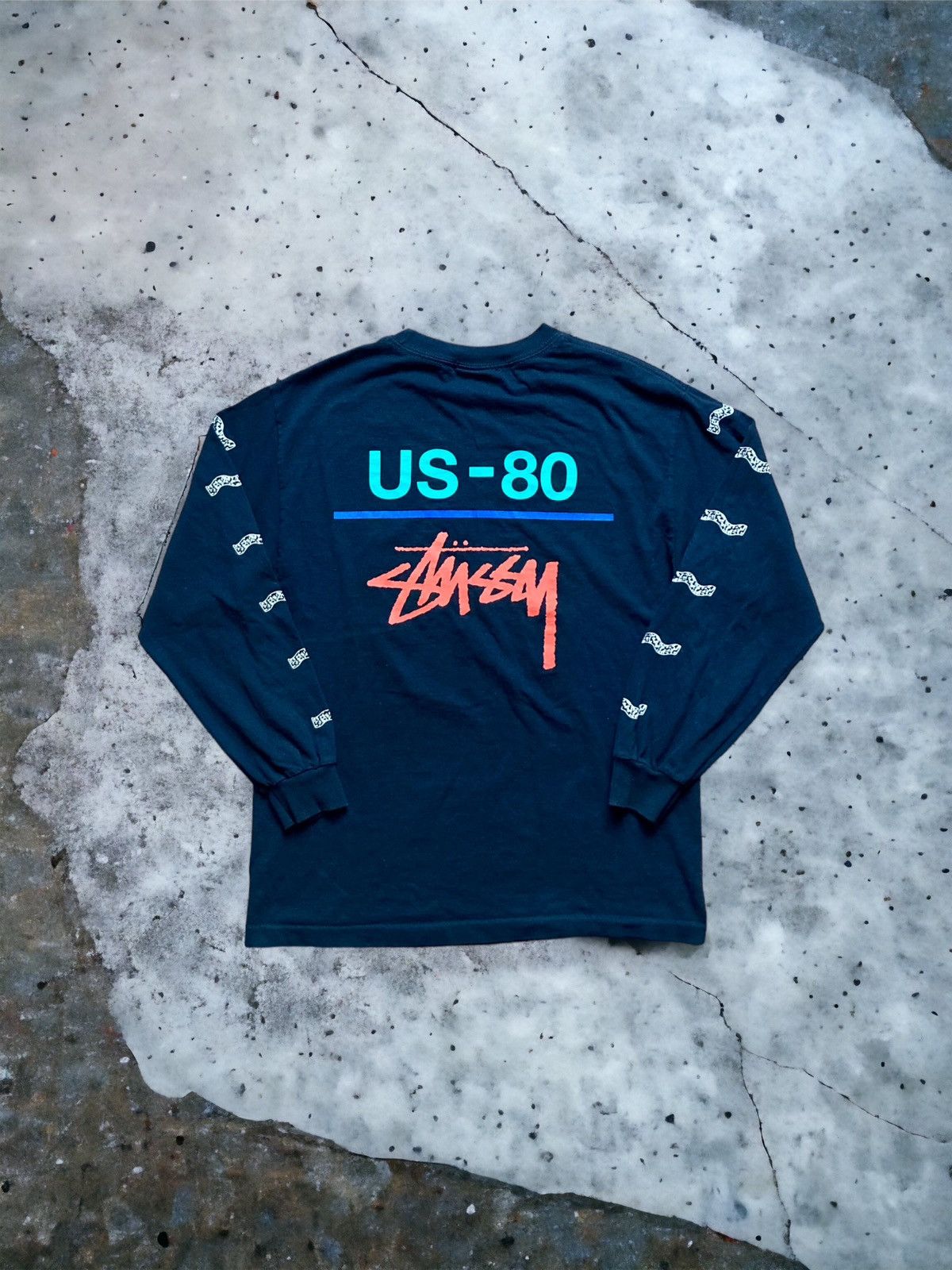 Stussy Stussy rare US-80 longsleeve tee tshirt M thrasher supreme Size US M / EU 48-50 / 2 - 3 Thumbnail