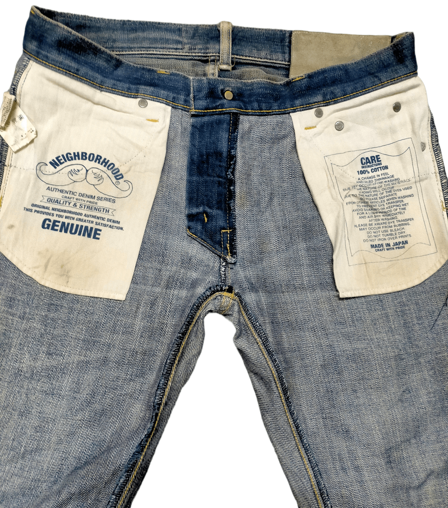Neighborhood Neighborhood Distress Selvage Denim Size US 33 - 13 Thumbnail