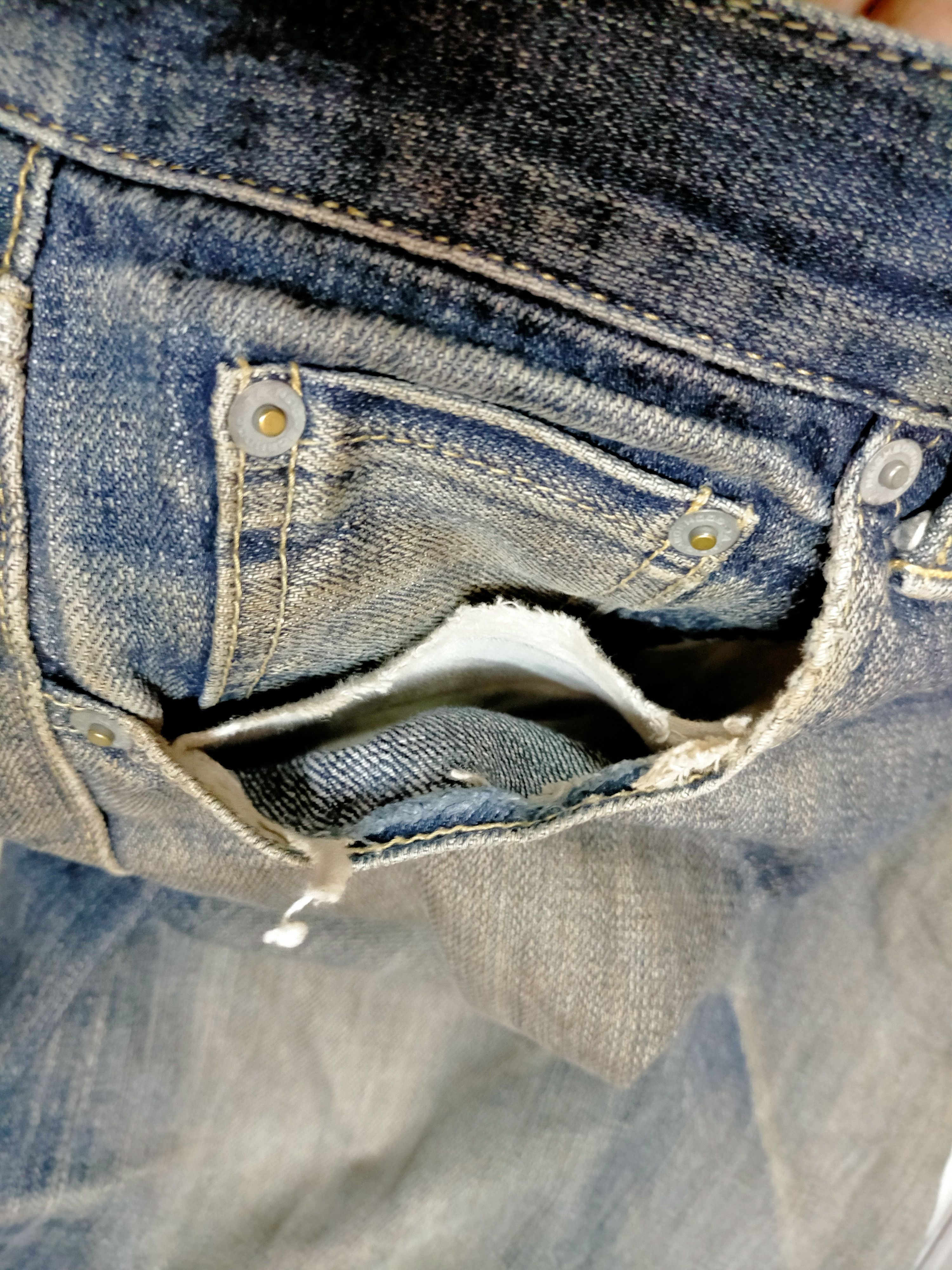 Neighborhood Neighborhood Distress Selvage Denim Size US 33 - 19 Thumbnail