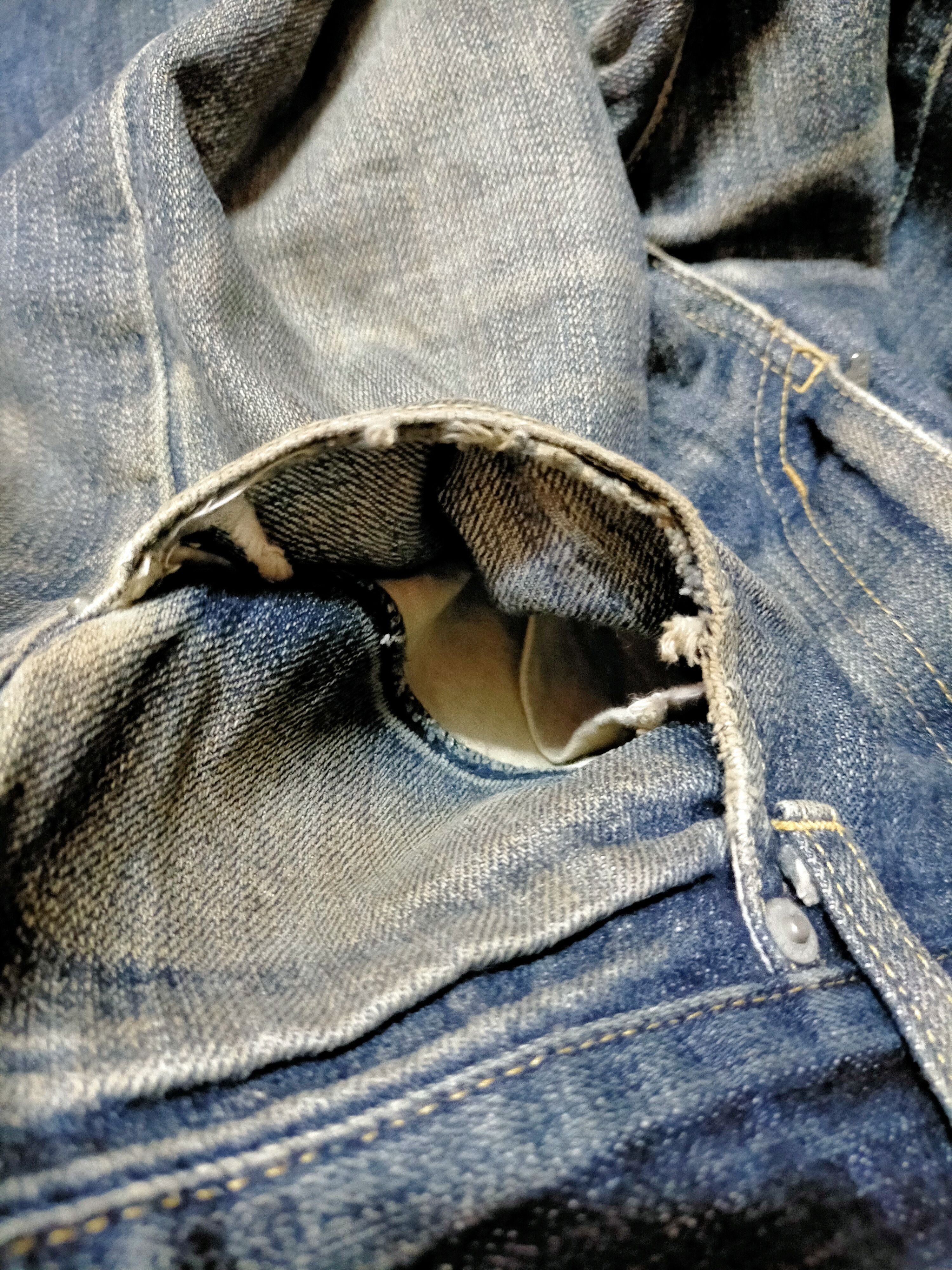 Neighborhood Neighborhood Distress Selvage Denim Size US 33 - 17 Thumbnail
