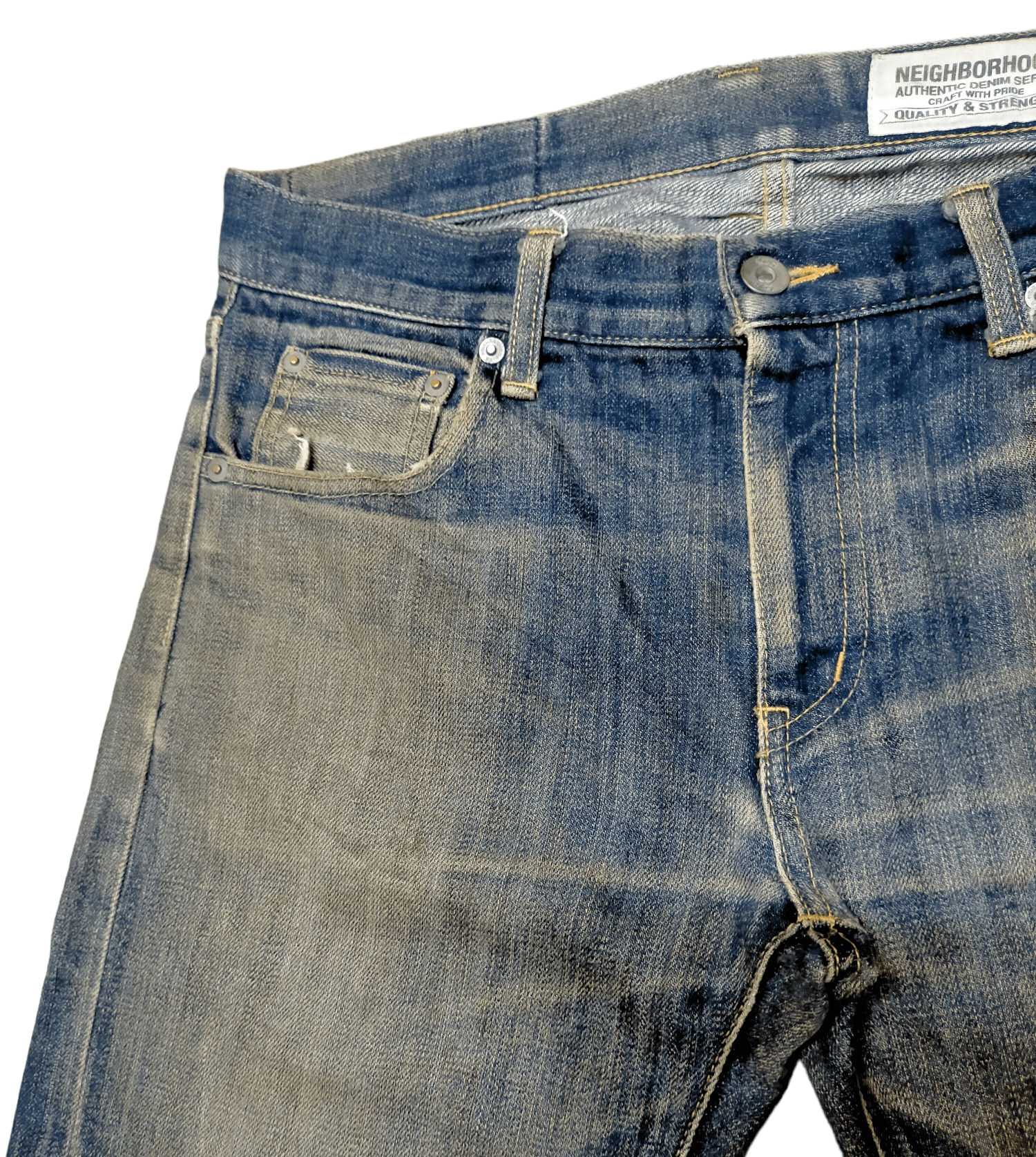 Neighborhood Neighborhood Distress Selvage Denim Size US 33 - 4 Thumbnail