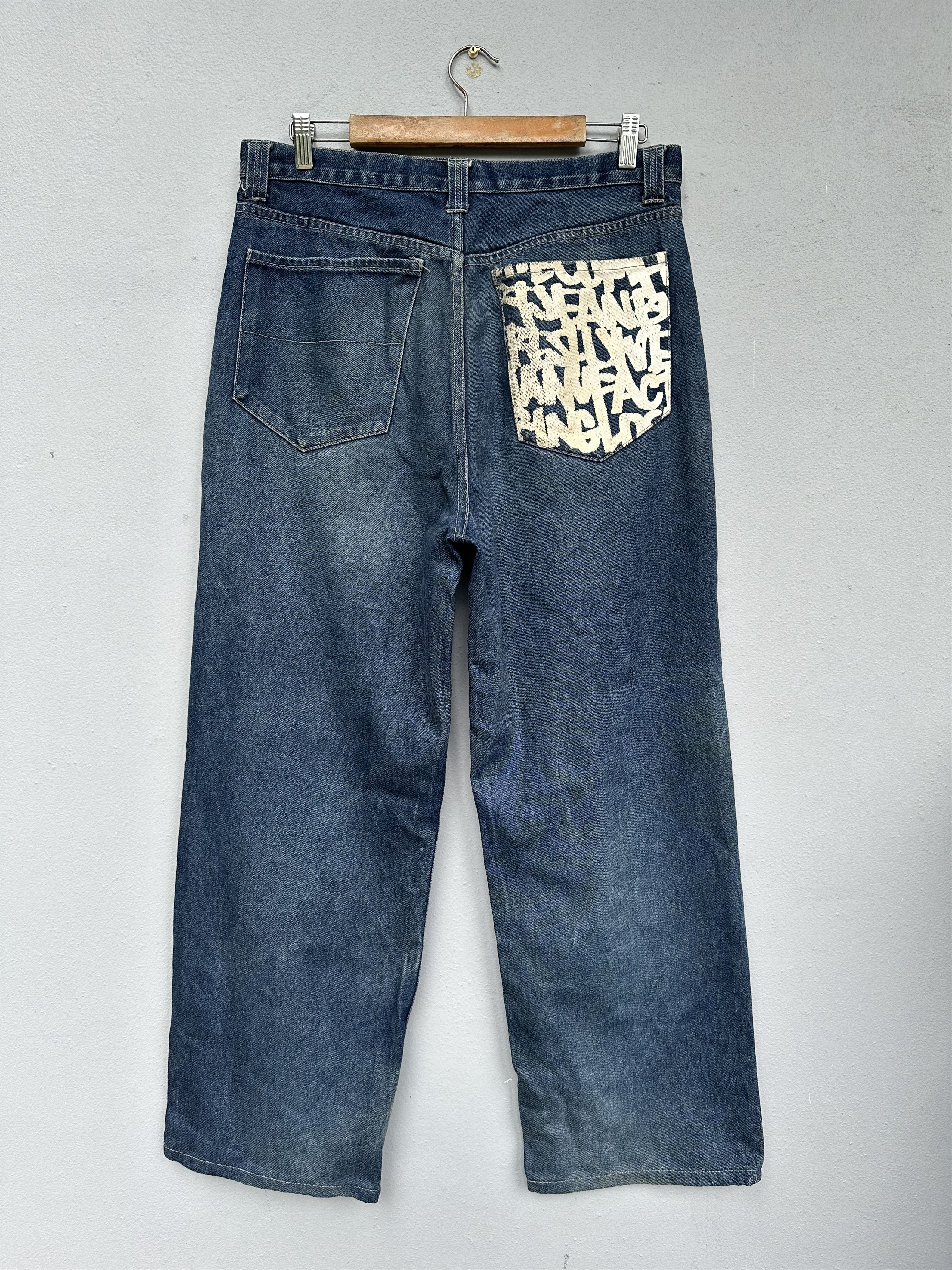 Freshjive Vintage 90s Freshjive Baggy Denim Jeans Size US 34 / EU 50 - 11 Thumbnail