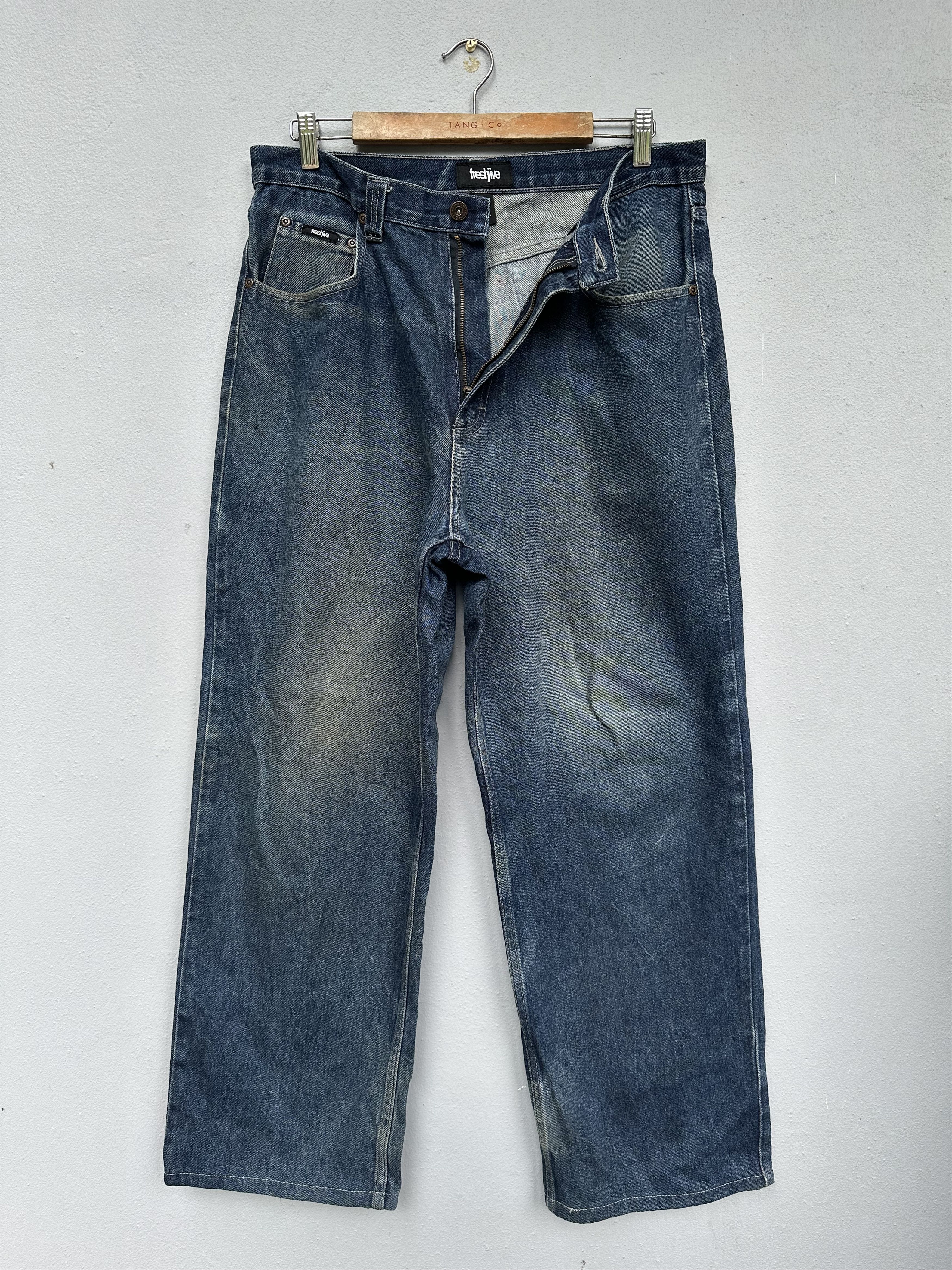 Freshjive Vintage 90s Freshjive Baggy Denim Jeans Size US 34 / EU 50 - 2 Thumbnail