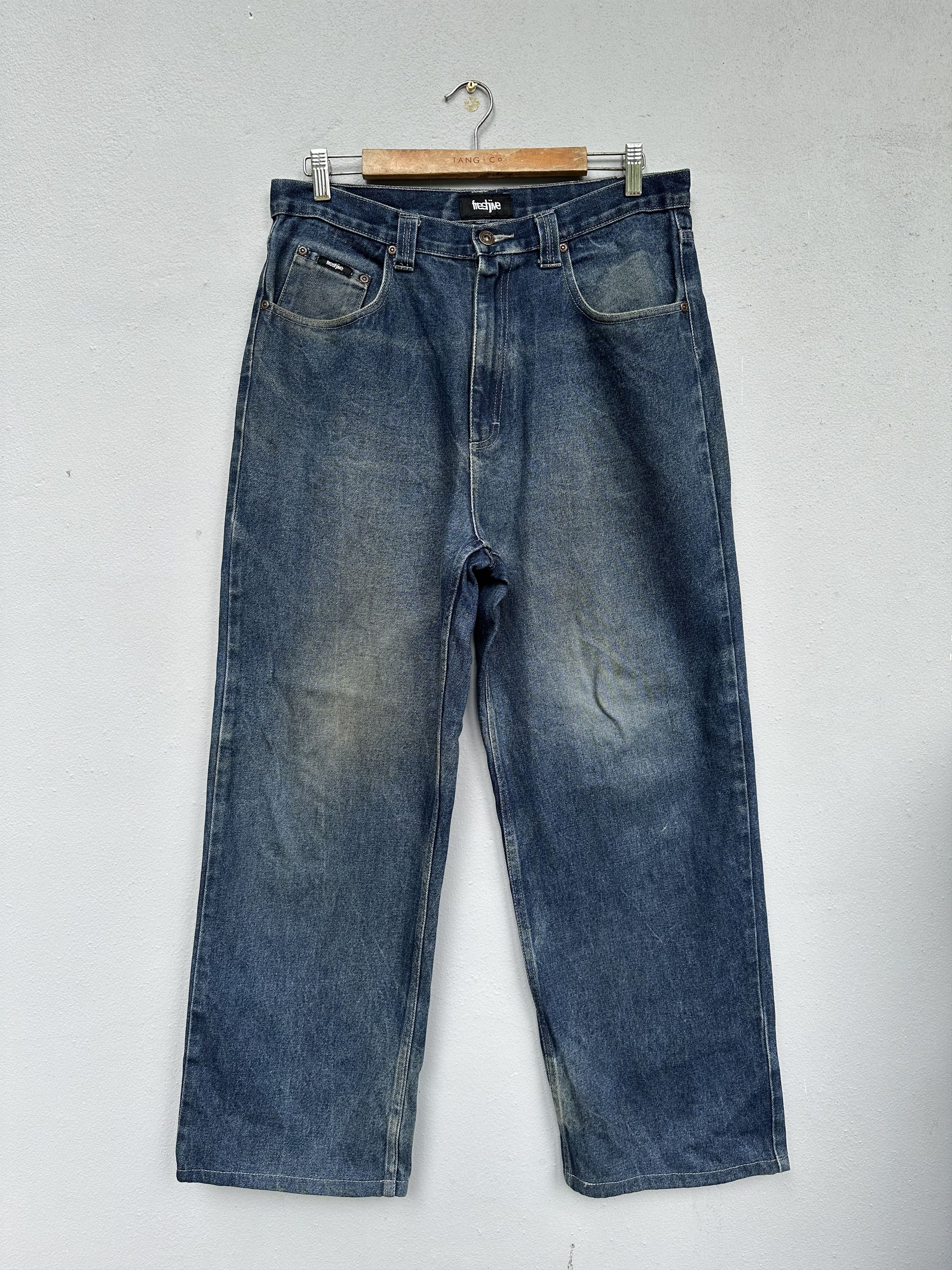 Freshjive Vintage 90s Freshjive Baggy Denim Jeans Size US 34 / EU 50 - 3 Thumbnail