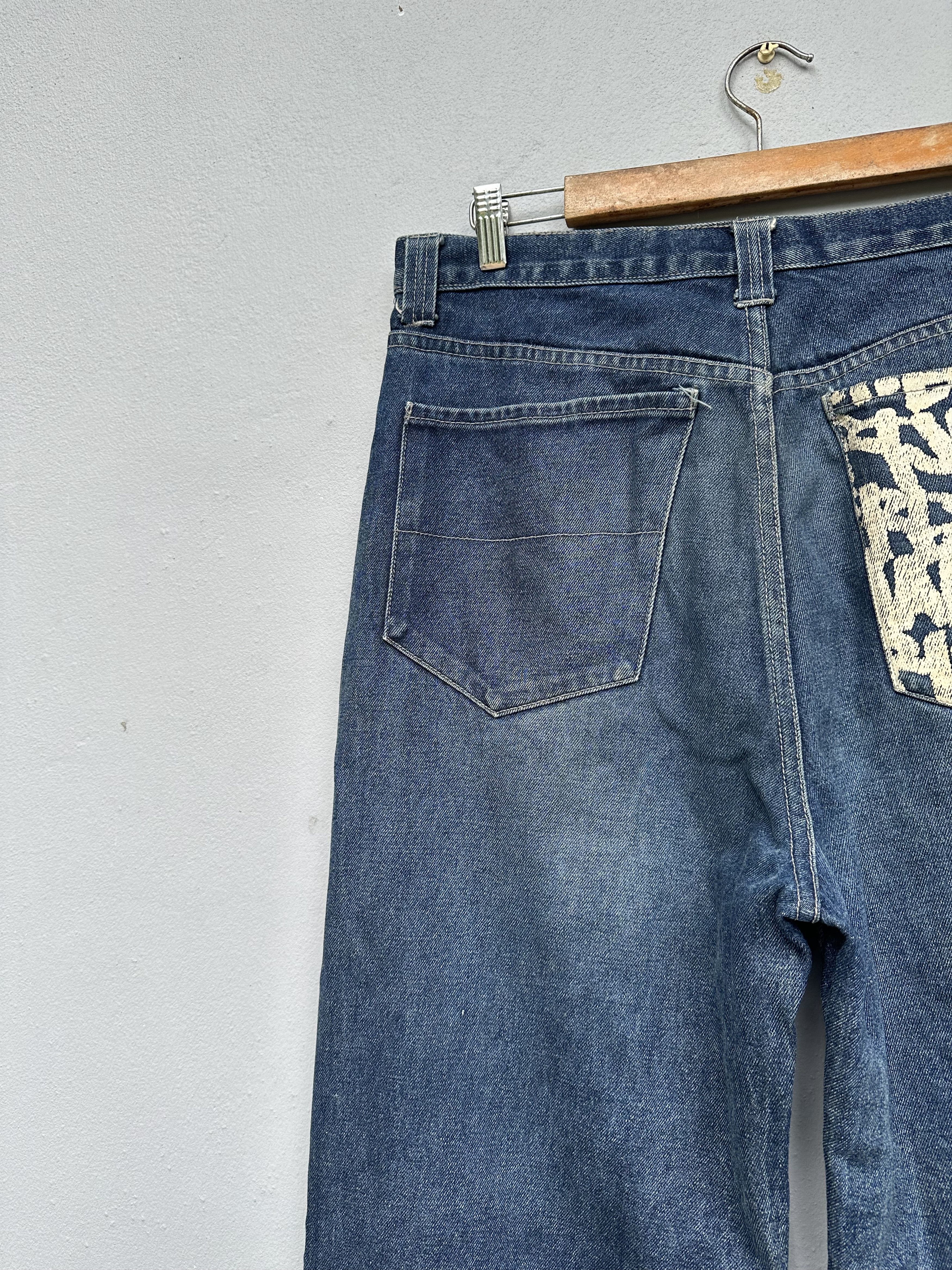 Freshjive Vintage 90s Freshjive Baggy Denim Jeans Size US 34 / EU 50 - 13 Thumbnail