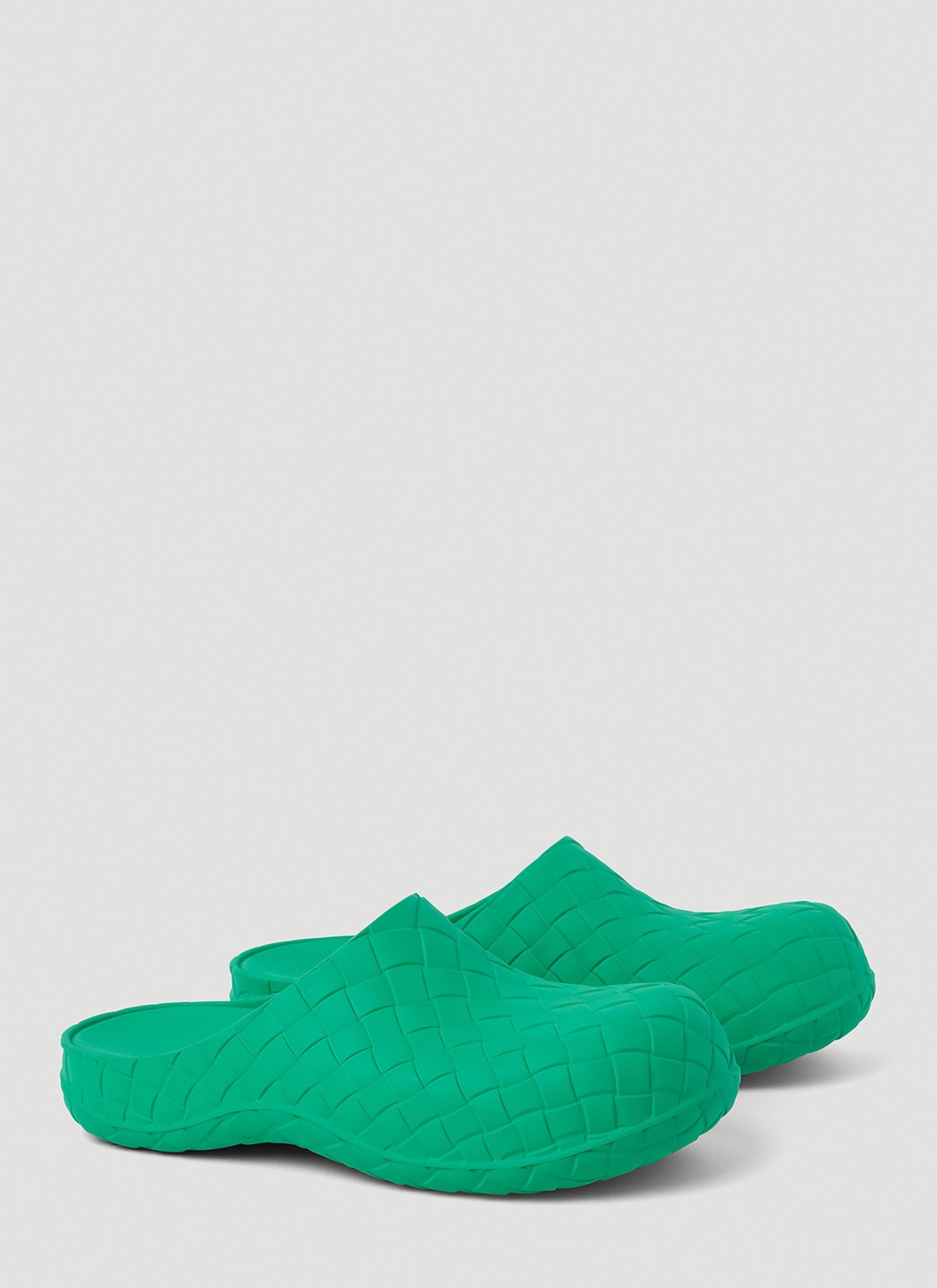 Bottega Veneta Bottega Veneta Beebee Clog Slippers in Green Size US 13 / EU 46 - 1 Thumbnail