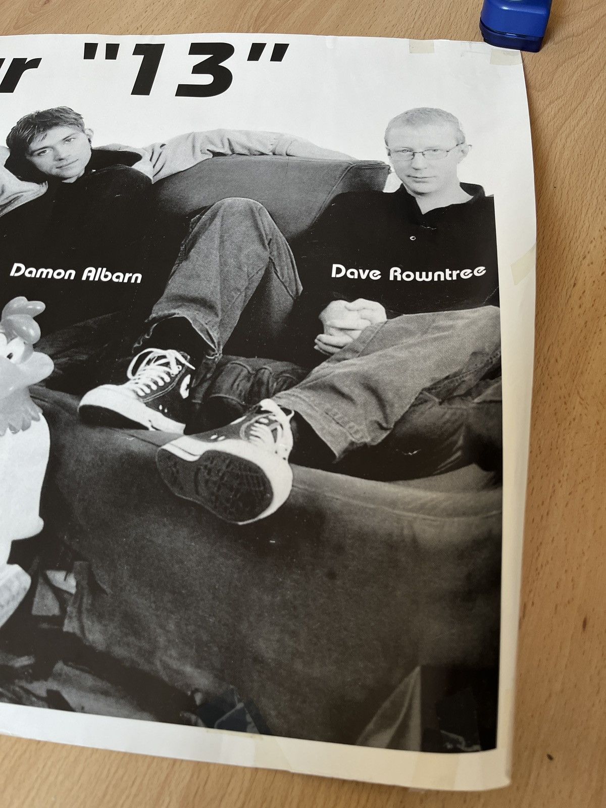 Band Tees Blur « 13 » vintage poster Size ONE SIZE - 2 Thumbnail