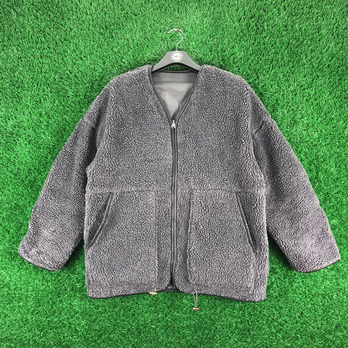 Japanese Brand Vintage Reversible Zipper Cardigan by Ray Cassin Size US L / EU 52-54 / 3 - 7 Thumbnail