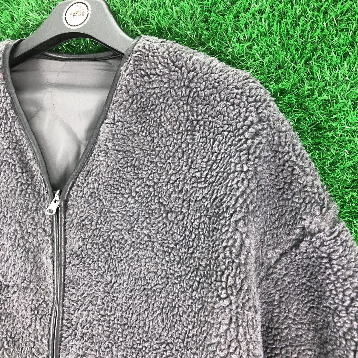 Japanese Brand Vintage Reversible Zipper Cardigan by Ray Cassin Size US L / EU 52-54 / 3 - 8 Thumbnail