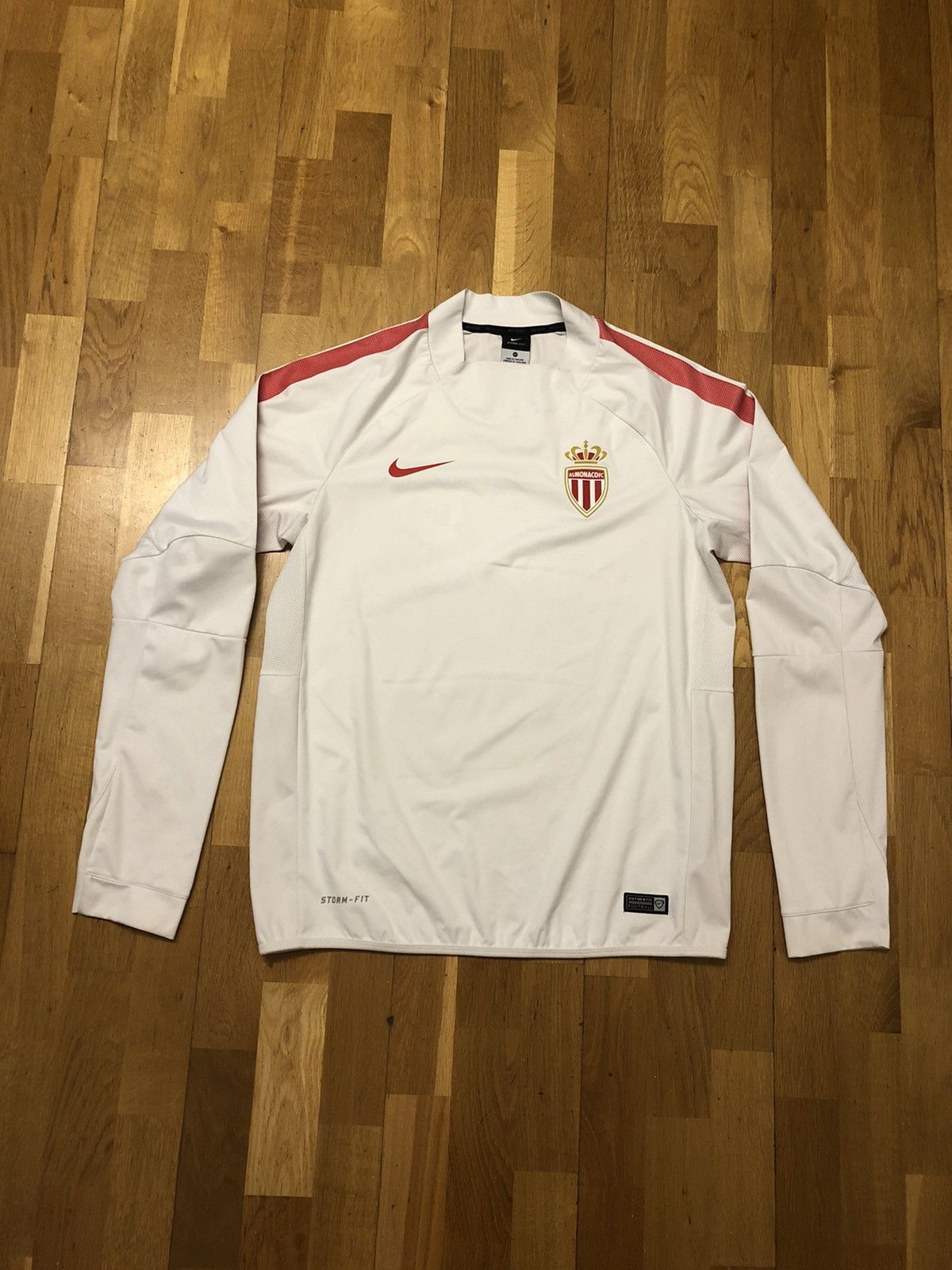RARE NIKE AS MONACO FC FOOTBALL SOCCER SPORT JERSEY