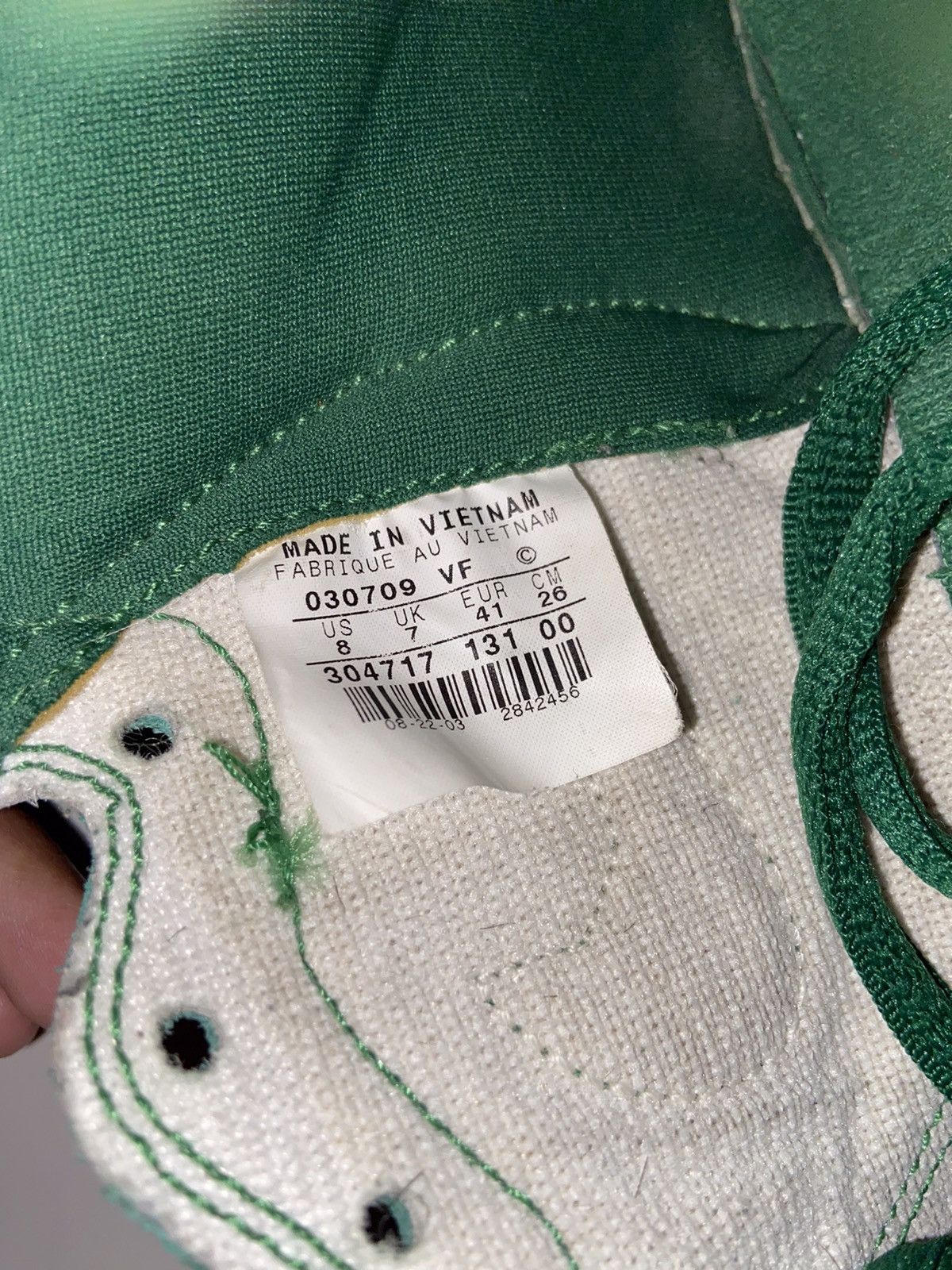 Nike × Vintage 2003 Vintage Nike Dunk High Celtic Green Size US 8 / EU 41 - 6 Thumbnail
