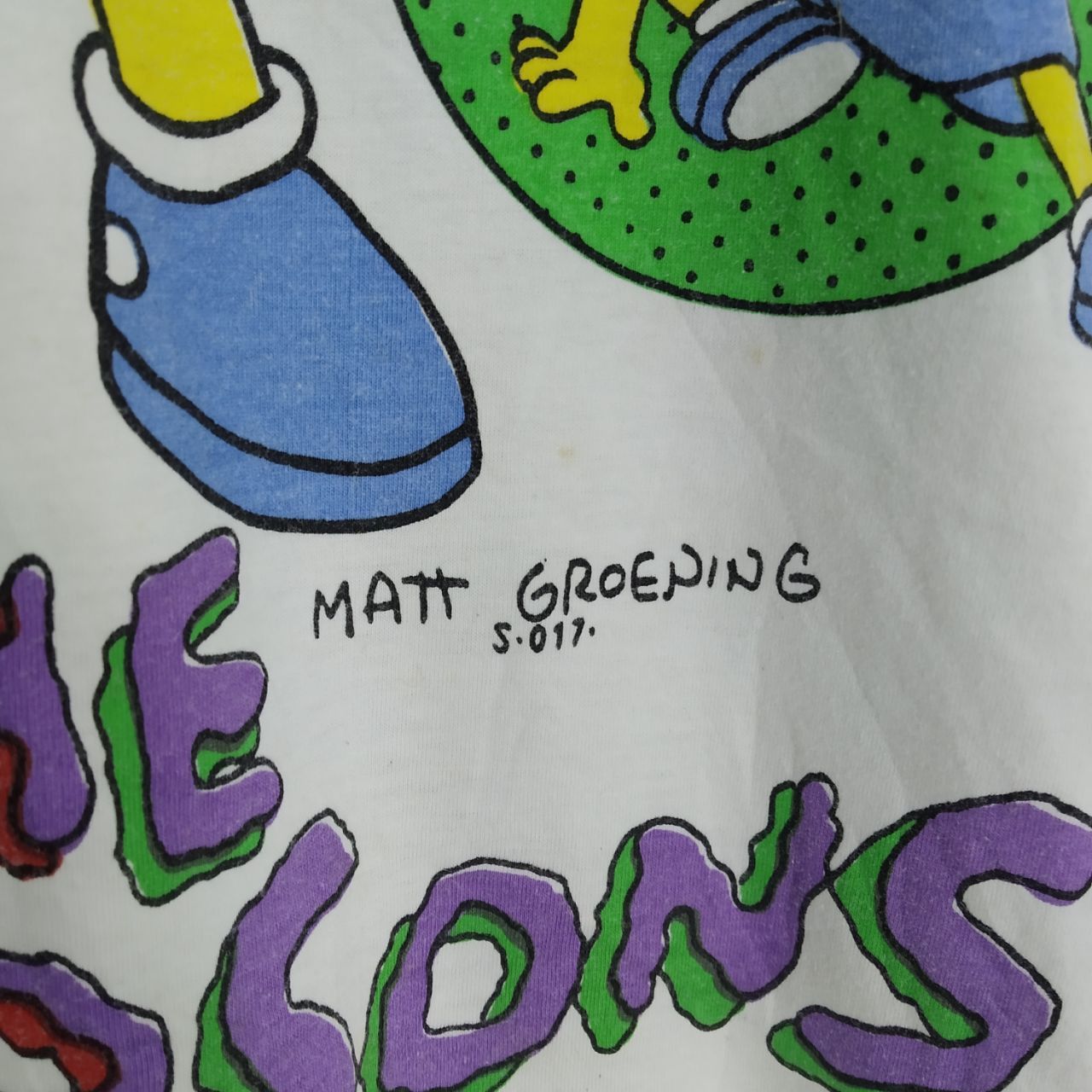 Rap Tees Vintage 90s The Simpsons Matt Groening Animated Cartoon Size US L / EU 52-54 / 3 - 8 Thumbnail