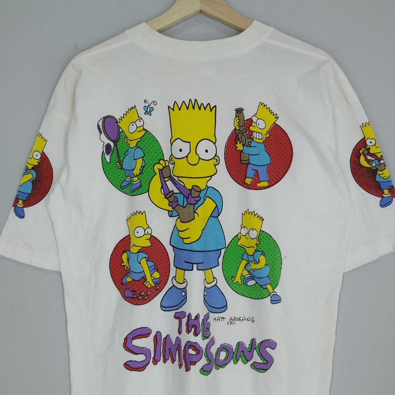 Rap Tees Vintage 90s The Simpsons Matt Groening Animated Cartoon Size US L / EU 52-54 / 3 - 7 Thumbnail