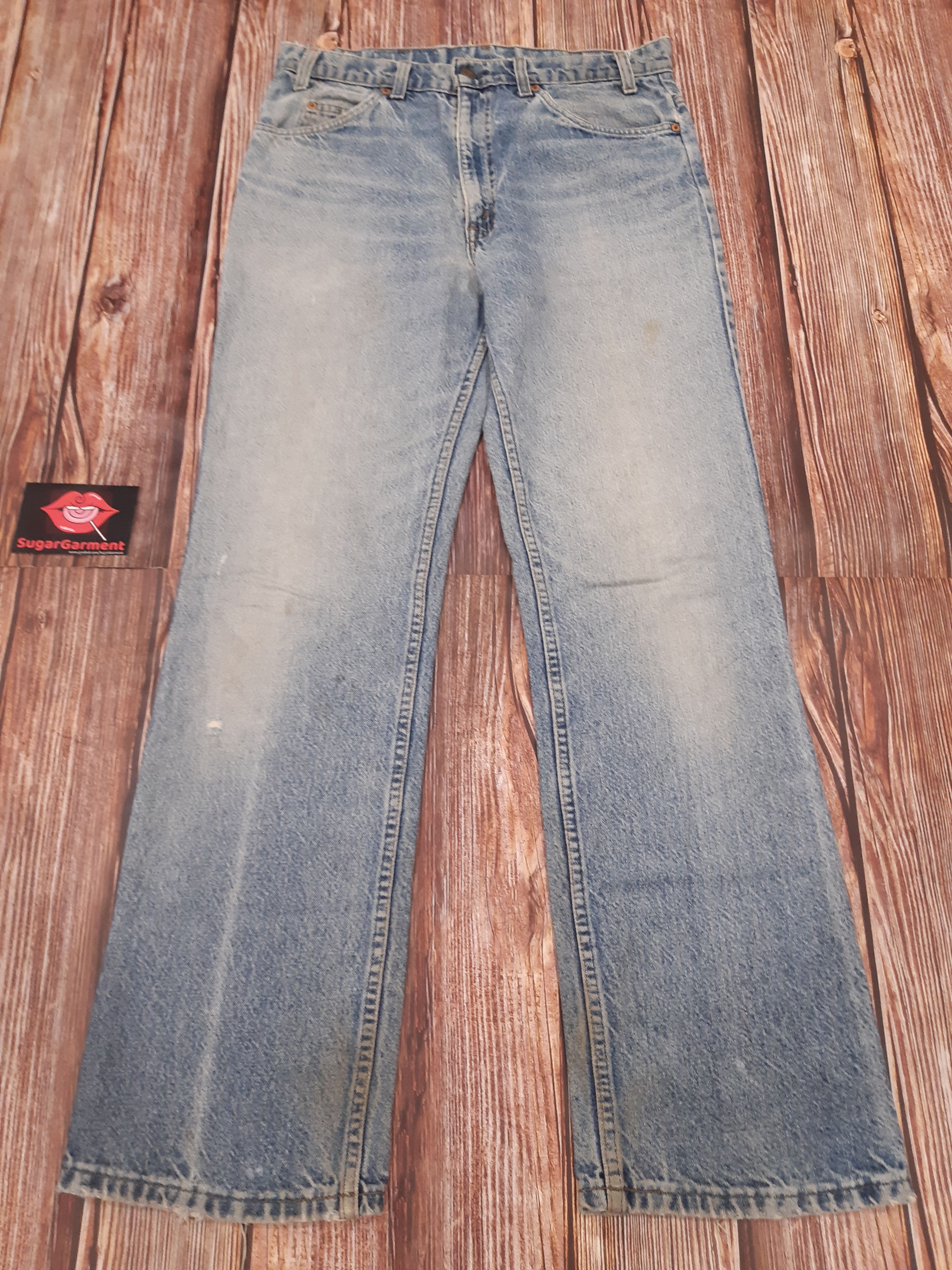 Levi's Levis 517 Jeans Flare Bootcut Orange Tab Size US 33 - 1 Thumbnail