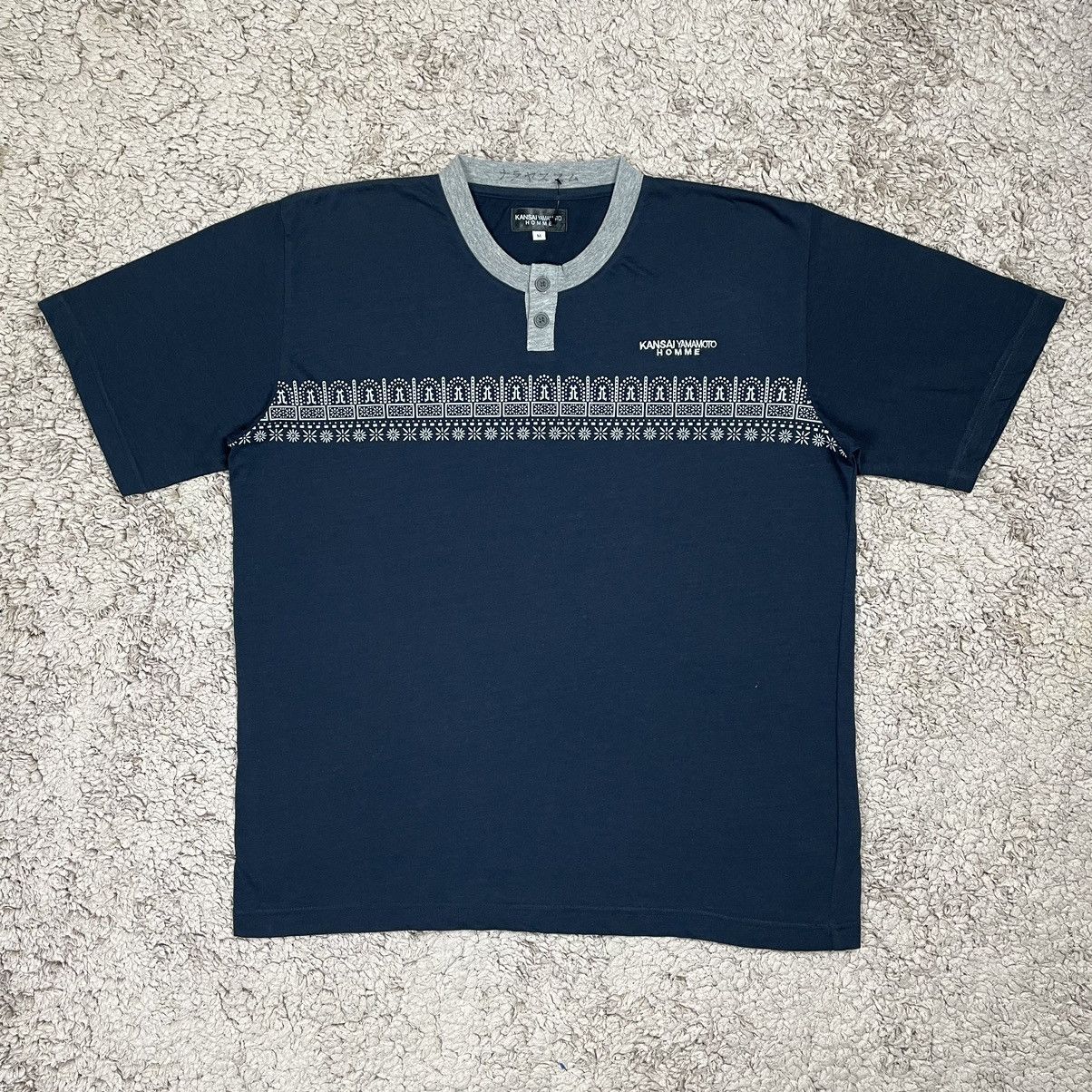 Kansai Yamamoto Vintage Kansai Yamamoto Homme Simple Design T-shirt Size US M / EU 48-50 / 2 - 1 Thumbnail