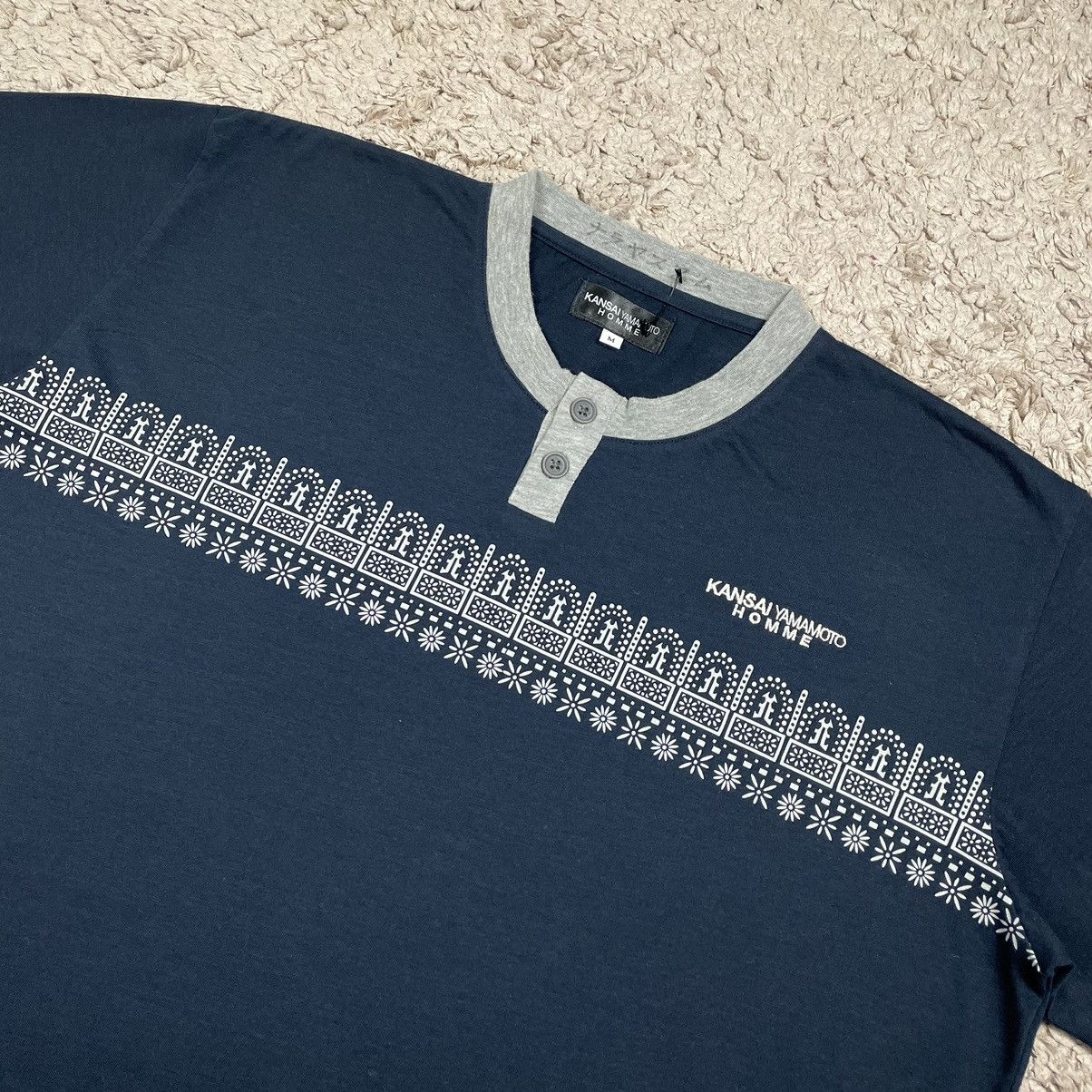 Kansai Yamamoto Vintage Kansai Yamamoto Homme Simple Design T-shirt Size US M / EU 48-50 / 2 - 6 Thumbnail