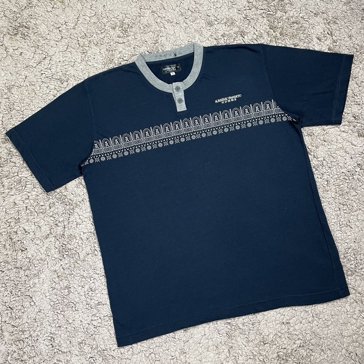 Kansai Yamamoto Vintage Kansai Yamamoto Homme Simple Design T-shirt Size US M / EU 48-50 / 2 - 3 Thumbnail