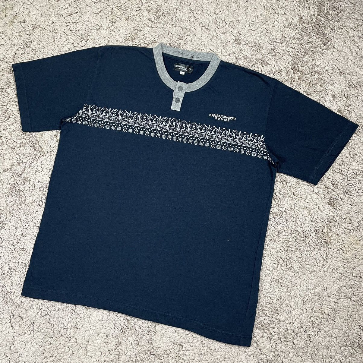 Kansai Yamamoto Vintage Kansai Yamamoto Homme Simple Design T-shirt Size US M / EU 48-50 / 2 - 4 Thumbnail