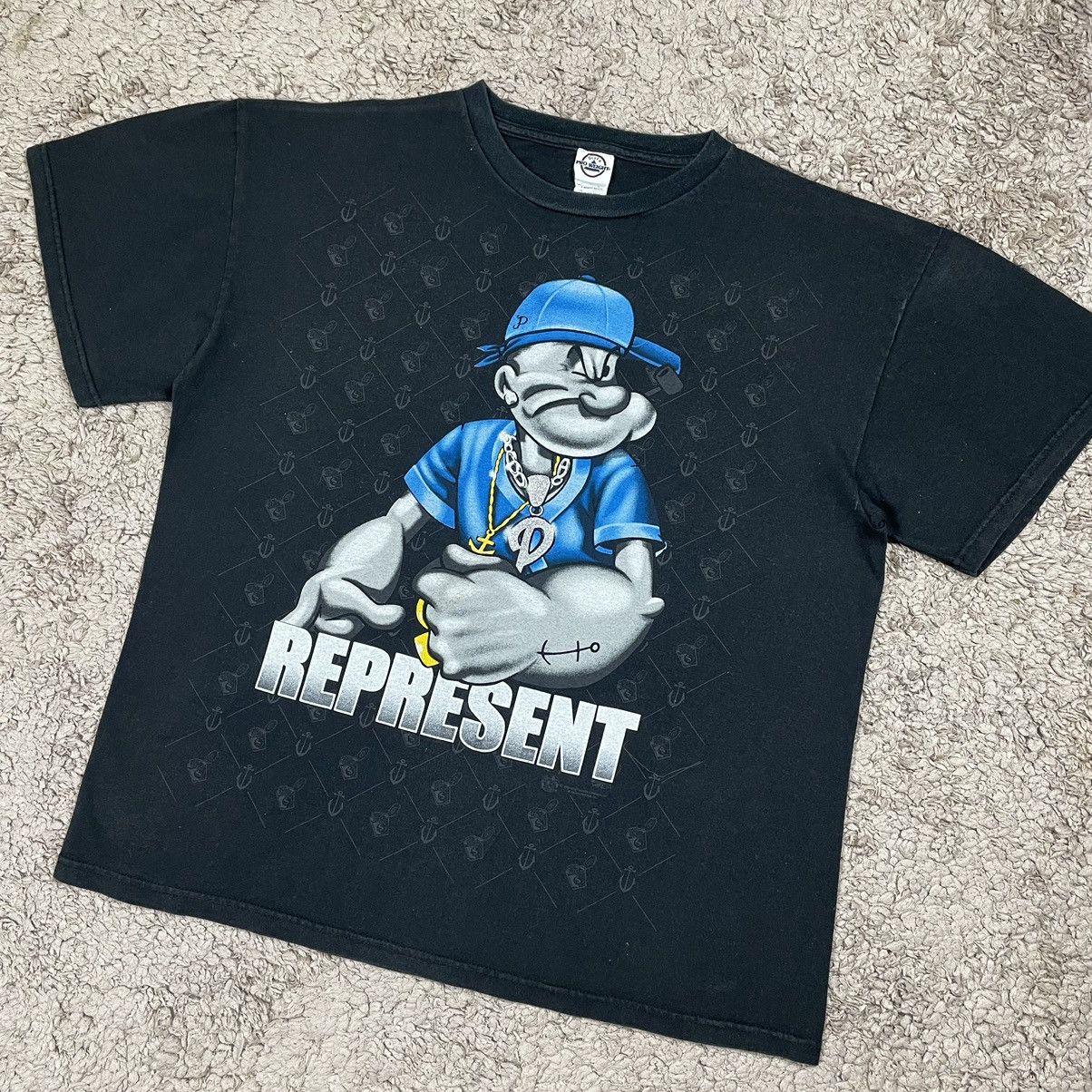 Cartoon Network Vintage Y2k Popeye The Sailorman Rapper T- shirt Size US L / EU 52-54 / 3 - 4 Thumbnail