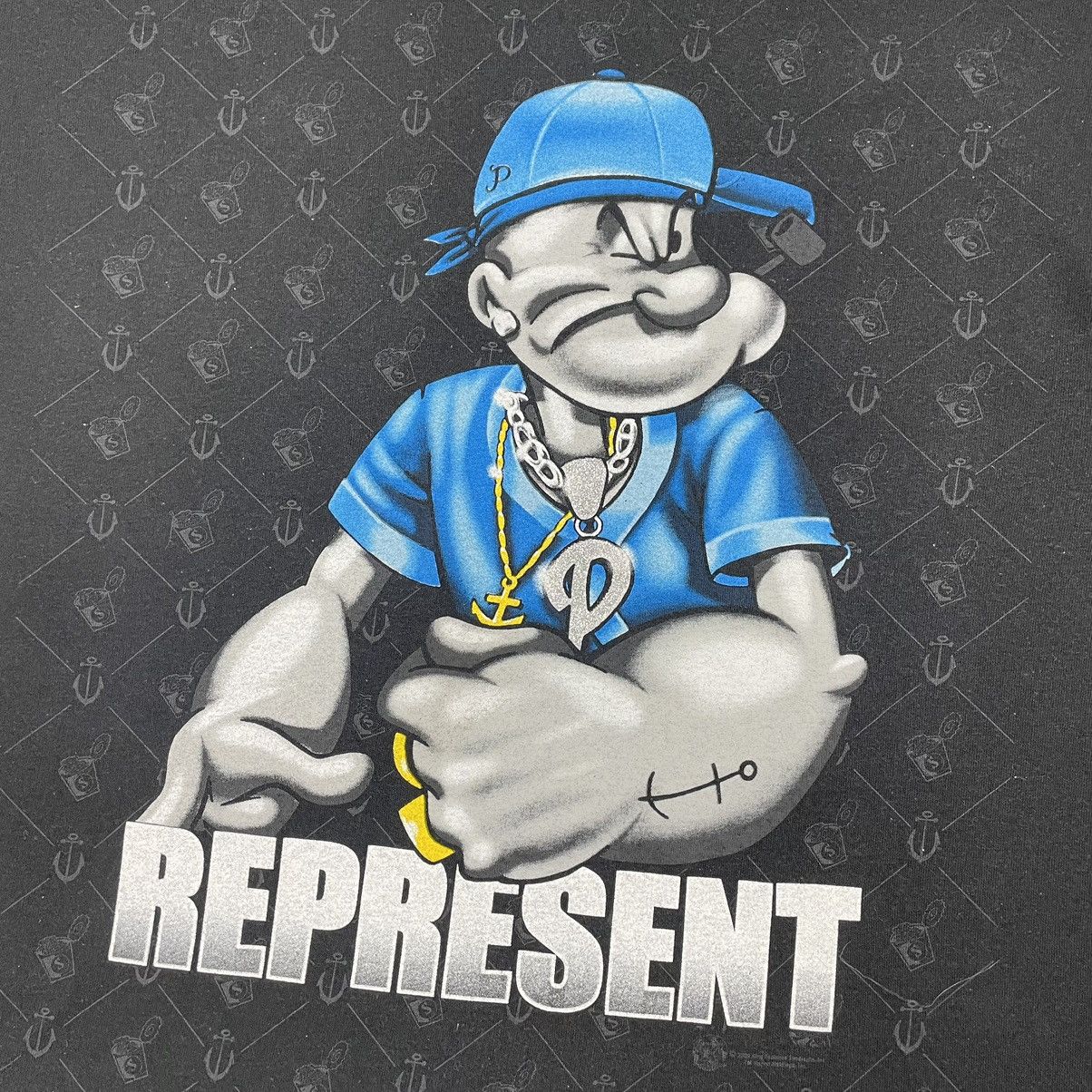 Cartoon Network Vintage Y2k Popeye The Sailorman Rapper T- shirt Size US L / EU 52-54 / 3 - 6 Thumbnail
