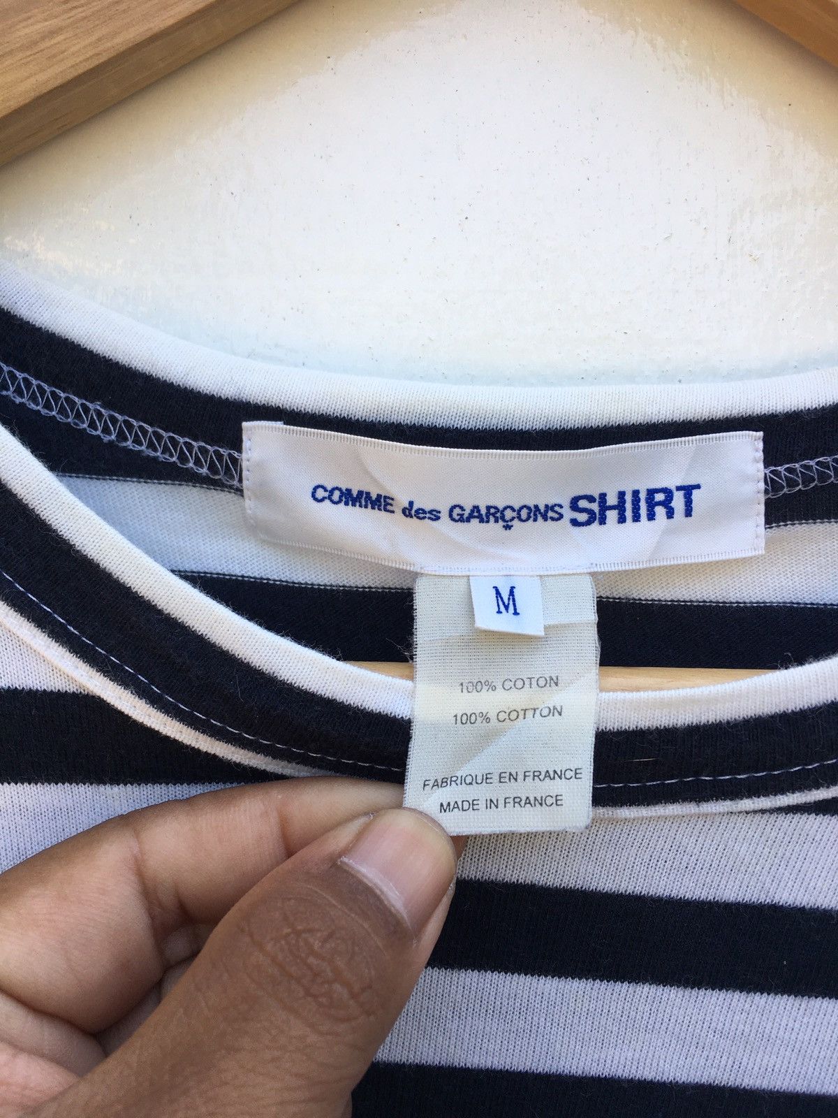 Comme des Garcons Vintage CDG Comme Des Garcons Stripes Longsleeve Shirt Size US M / EU 48-50 / 2 - 8 Thumbnail