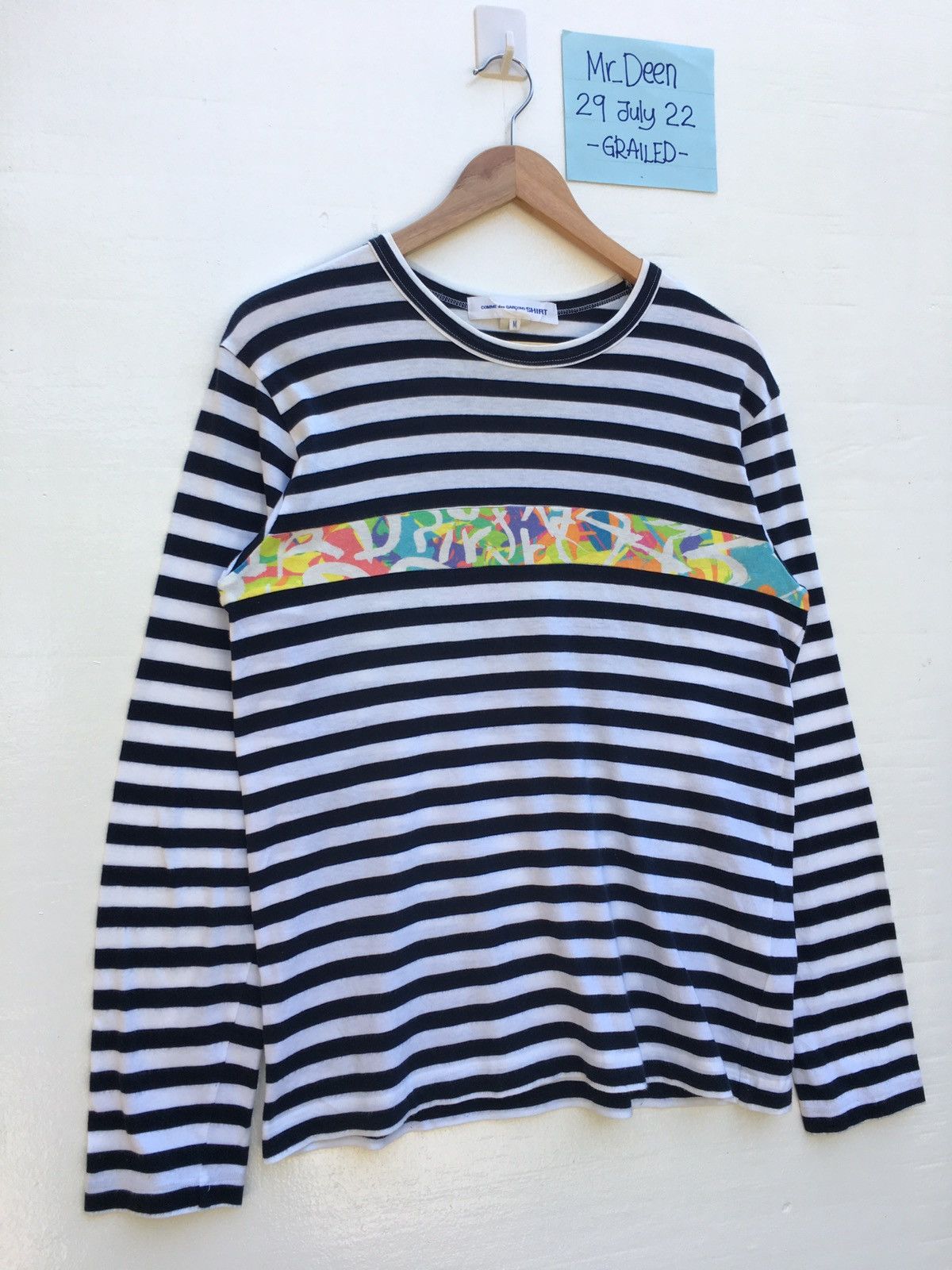 Comme des Garcons Vintage CDG Comme Des Garcons Stripes Longsleeve Shirt Size US M / EU 48-50 / 2 - 2 Thumbnail