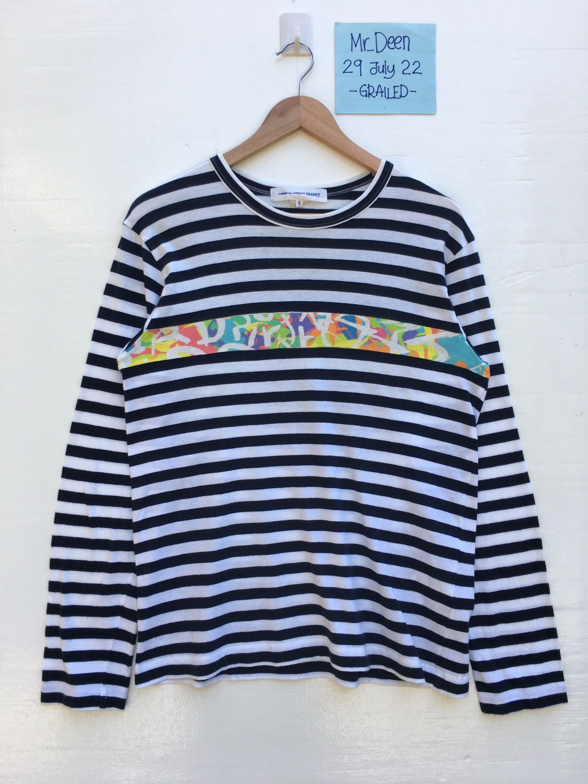 Comme des Garcons Vintage CDG Comme Des Garcons Stripes Longsleeve Shirt Size US M / EU 48-50 / 2 - 1 Thumbnail