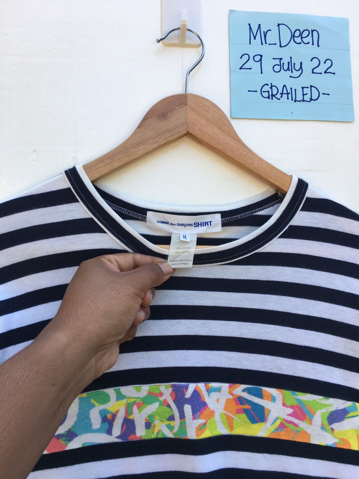 Comme des Garcons Vintage CDG Comme Des Garcons Stripes Longsleeve Shirt Size US M / EU 48-50 / 2 - 7 Thumbnail