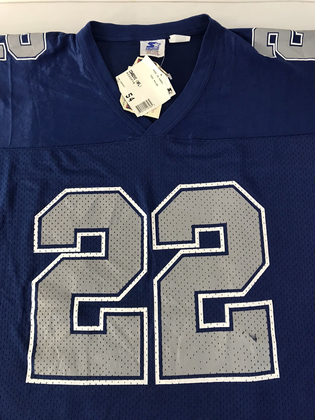 NFL Starters NFL Players Emmith Smith 22 Dallas Cowboys V Neck Size US XXL / EU 58 / 5 - 4 Thumbnail
