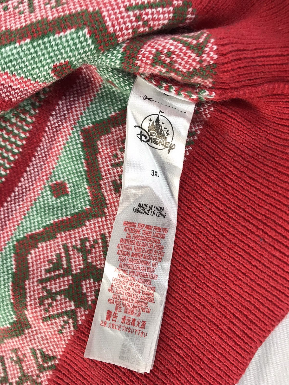 Disney Mickey Mouse Navajo Snow Flakes Winter Character Fleece Size XL / US 12-14 / IT 48-50 - 7 Thumbnail