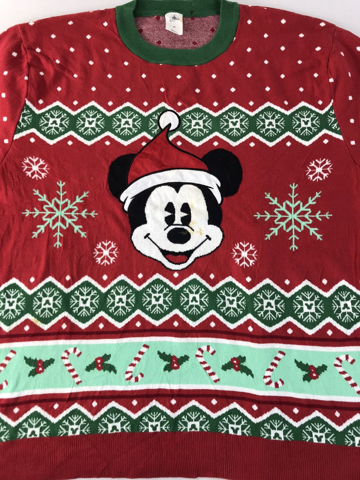 Disney Mickey Mouse Navajo Snow Flakes Winter Character Fleece Size XL / US 12-14 / IT 48-50 - 3 Thumbnail