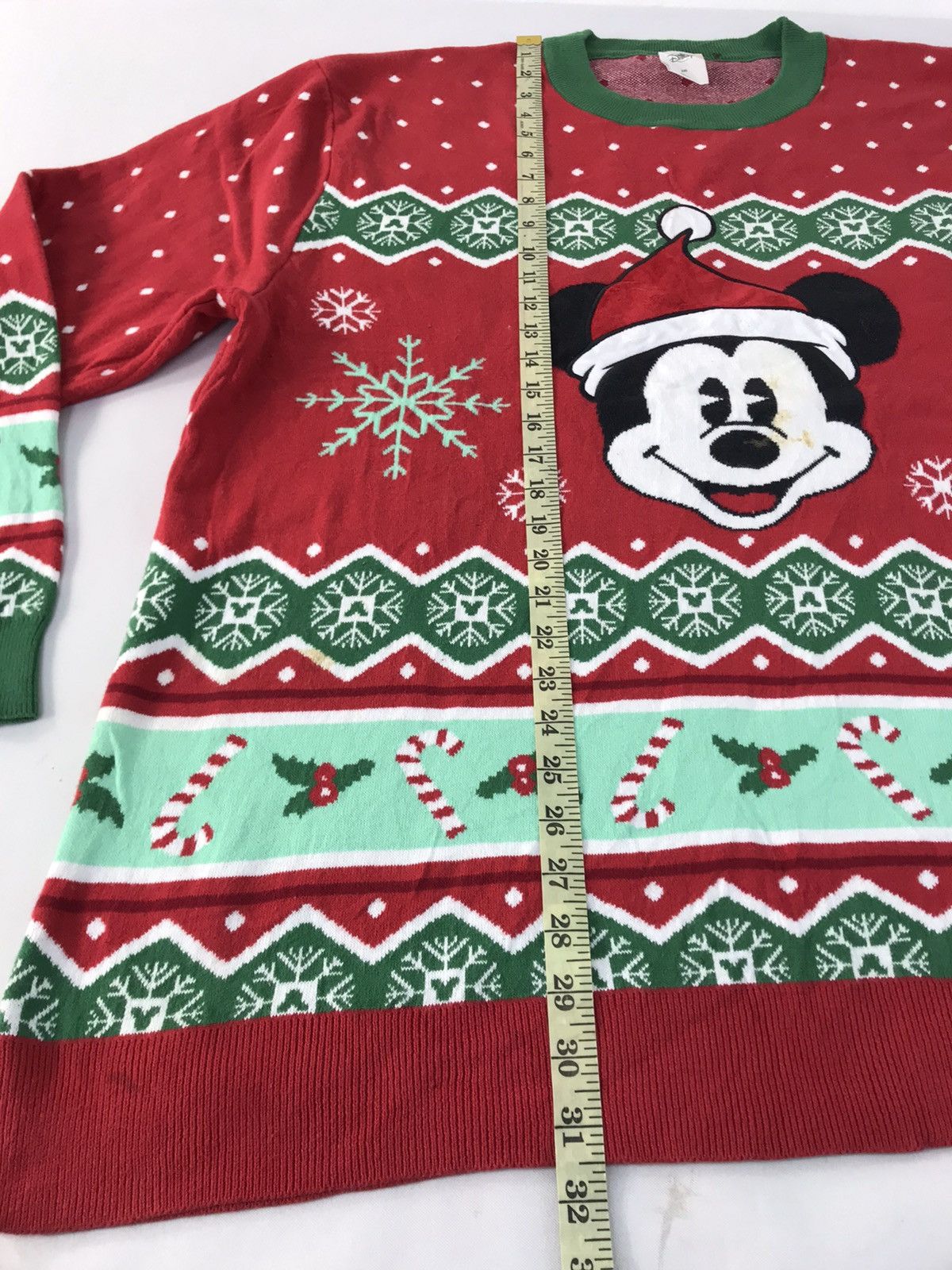 Disney Mickey Mouse Navajo Snow Flakes Winter Character Fleece Size XL / US 12-14 / IT 48-50 - 11 Thumbnail