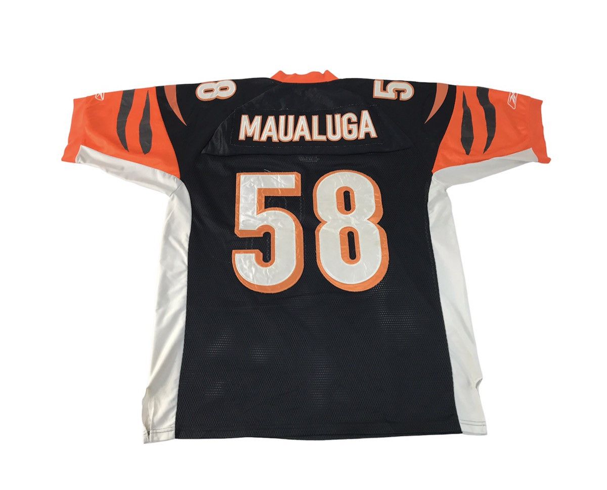 NFL Reebok NFL Players Cincinmati Bengals Rey Maualuga 58 V Neck Size US XL / EU 56 / 4 - 2 Thumbnail
