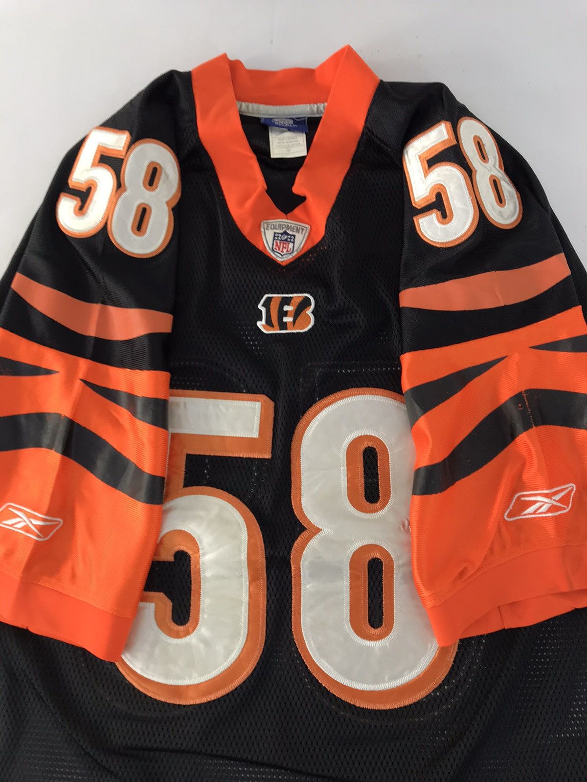 NFL Reebok NFL Players Cincinmati Bengals Rey Maualuga 58 V Neck Size US XL / EU 56 / 4 - 4 Thumbnail