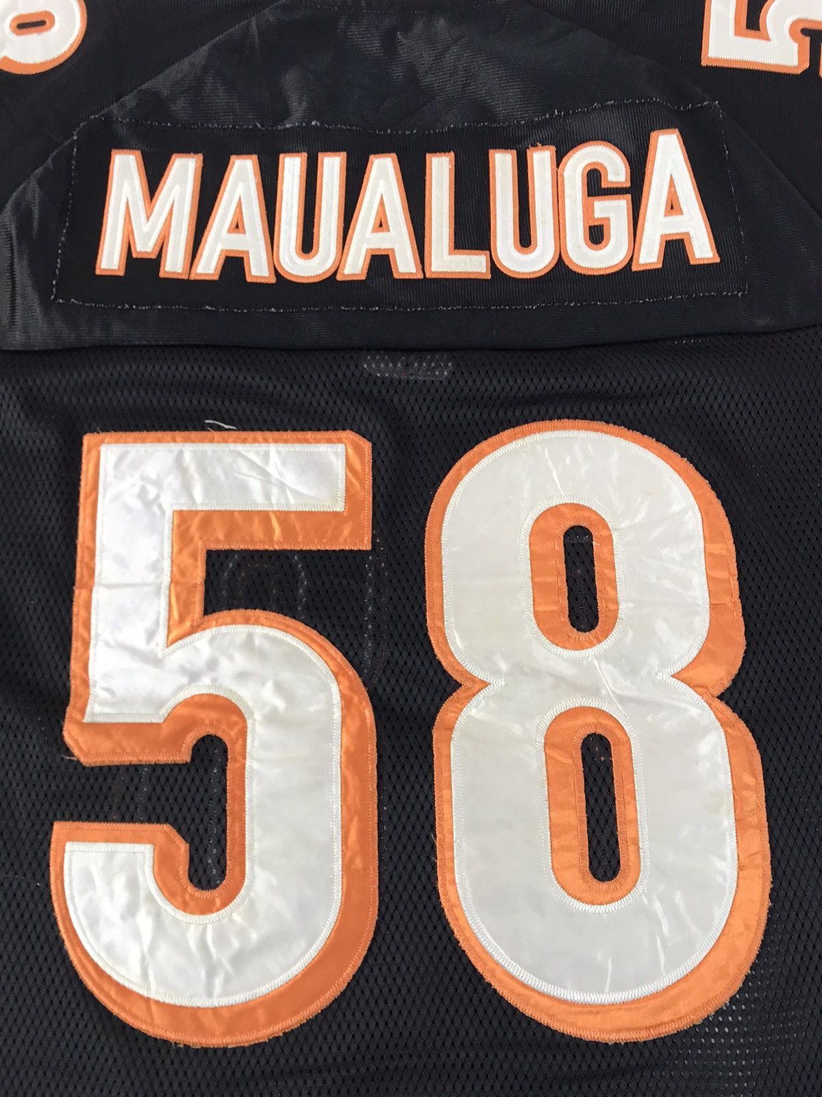 NFL Reebok NFL Players Cincinmati Bengals Rey Maualuga 58 V Neck Size US XL / EU 56 / 4 - 14 Thumbnail