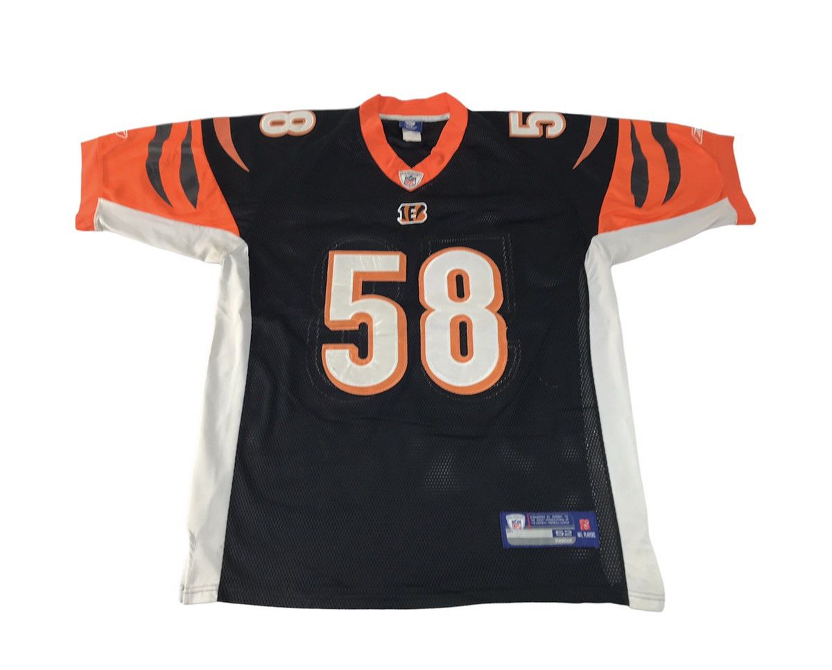 NFL Reebok NFL Players Cincinmati Bengals Rey Maualuga 58 V Neck Size US XL / EU 56 / 4 - 1 Thumbnail