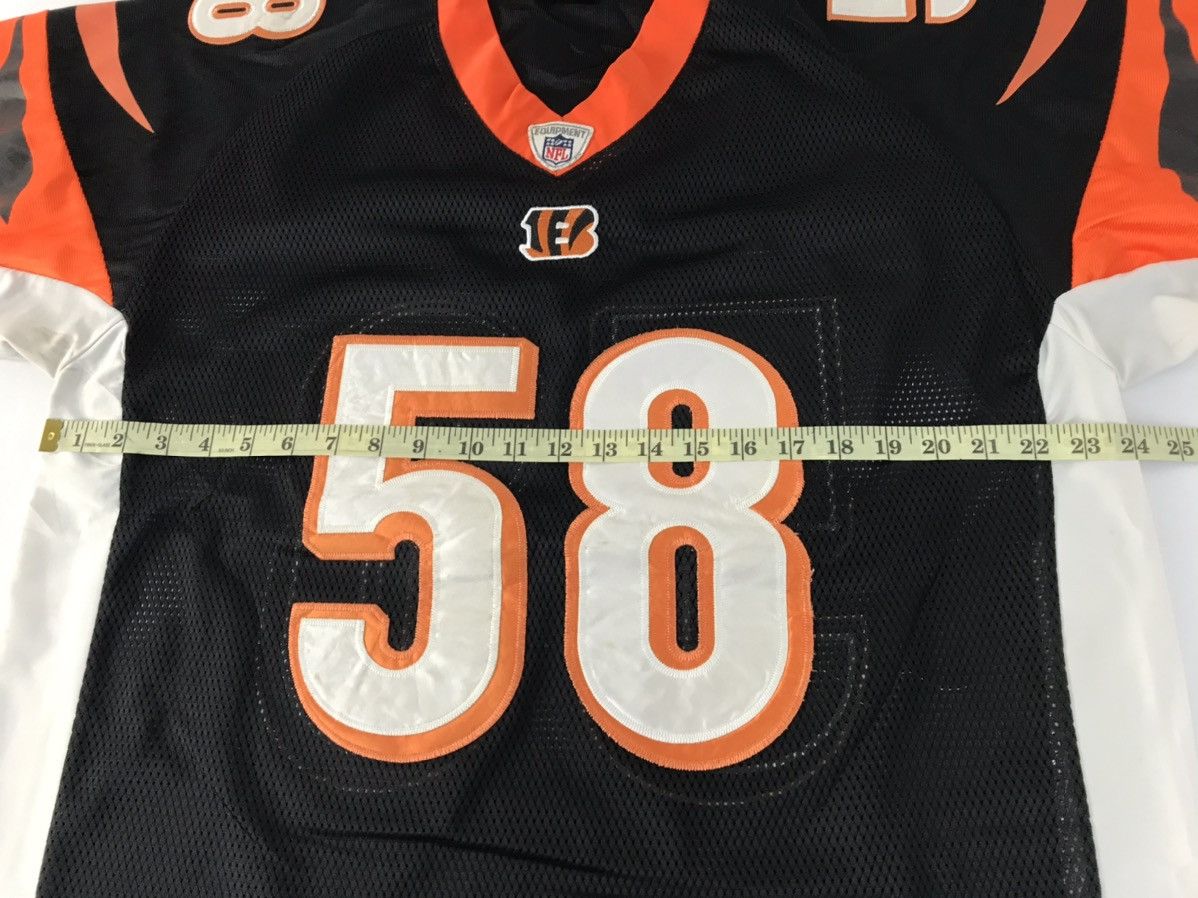 NFL Reebok NFL Players Cincinmati Bengals Rey Maualuga 58 V Neck Size US XL / EU 56 / 4 - 9 Thumbnail