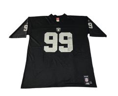 Vintage PUMA Oakland Raiders Jersey Black Rare Warren Sapp #99