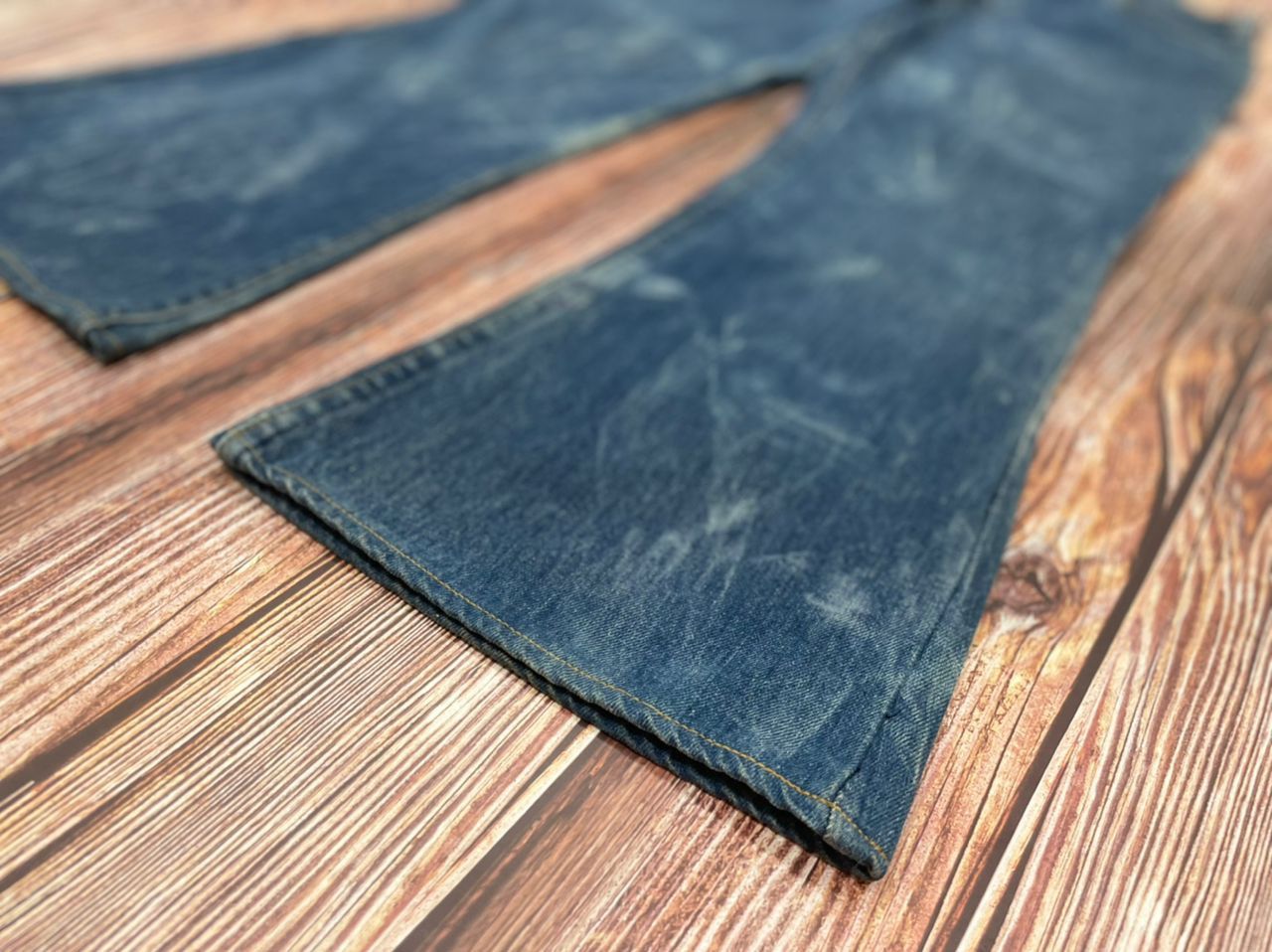 Levi's Levis 684 Bell Bottom Flare Bootcut Orange Tab Jeans #4 Size US 32 / EU 48 - 3 Thumbnail
