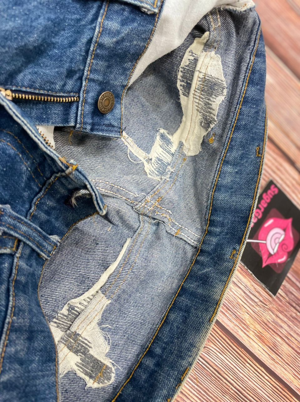 Levi's Levis 684 Bell Bottom Flare Bootcut Orange Tab Jeans #4 Size US 32 / EU 48 - 5 Thumbnail