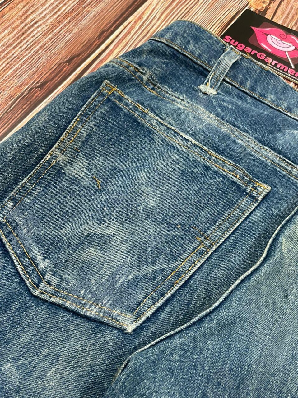 Levi's Levis 684 Bell Bottom Flare Bootcut Orange Tab Jeans #4 Size US 32 / EU 48 - 17 Thumbnail