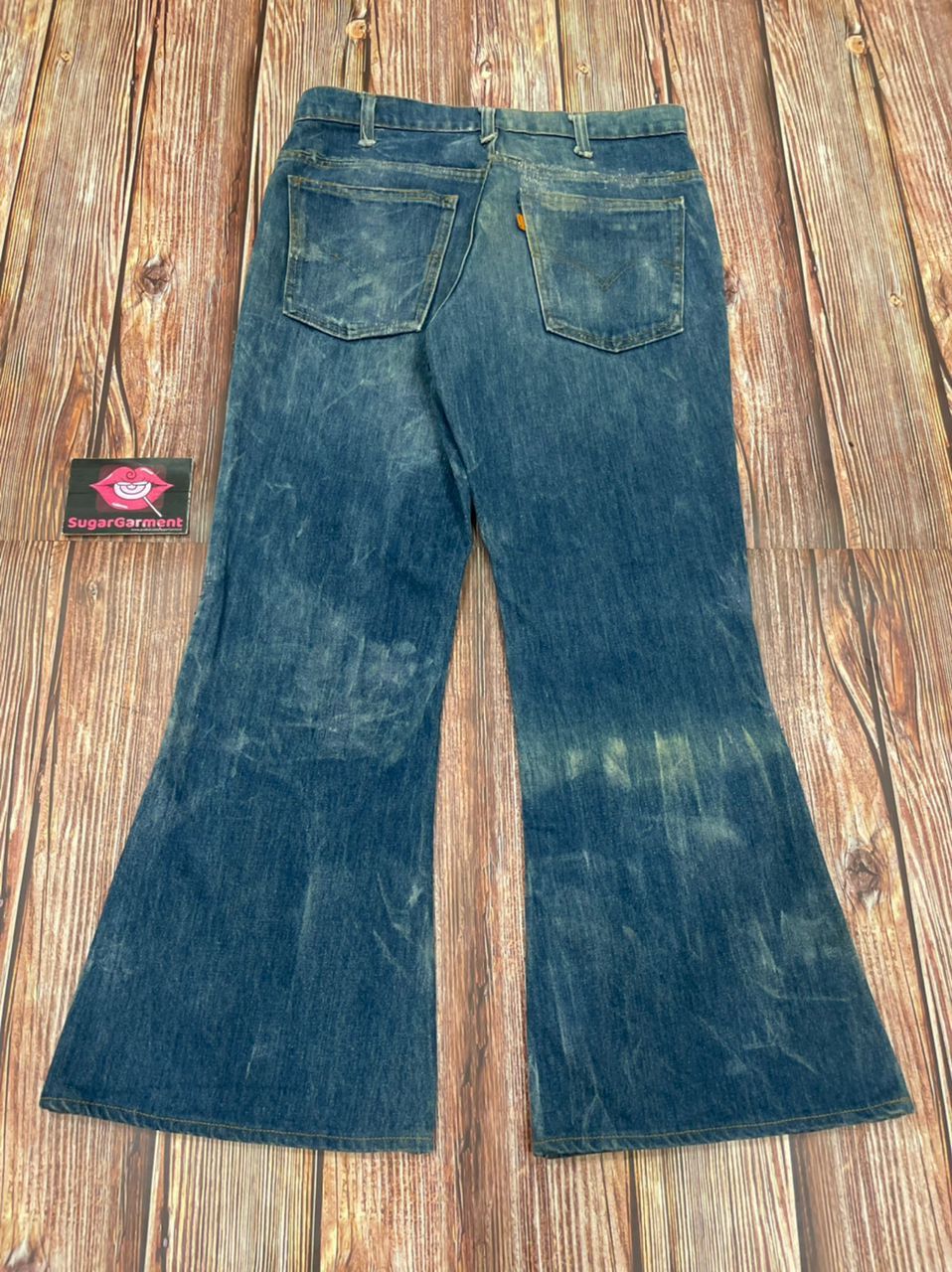 Levi's Levis 684 Bell Bottom Flare Bootcut Orange Tab Jeans #4 Size US 32 / EU 48 - 15 Thumbnail