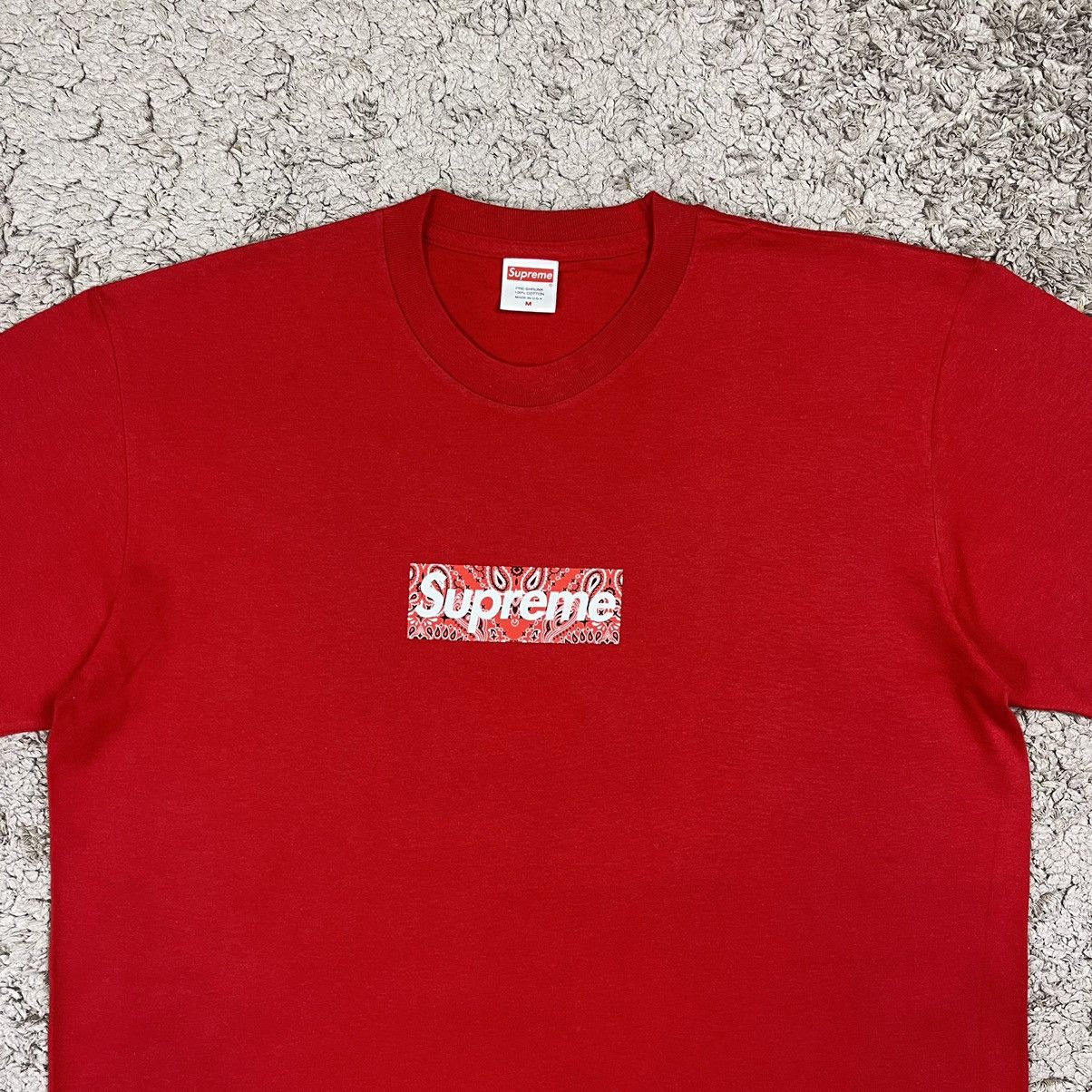 Supreme Supreme Bandana Red Box Logo T-shirt Size US M / EU 48-50 / 2 - 5 Thumbnail
